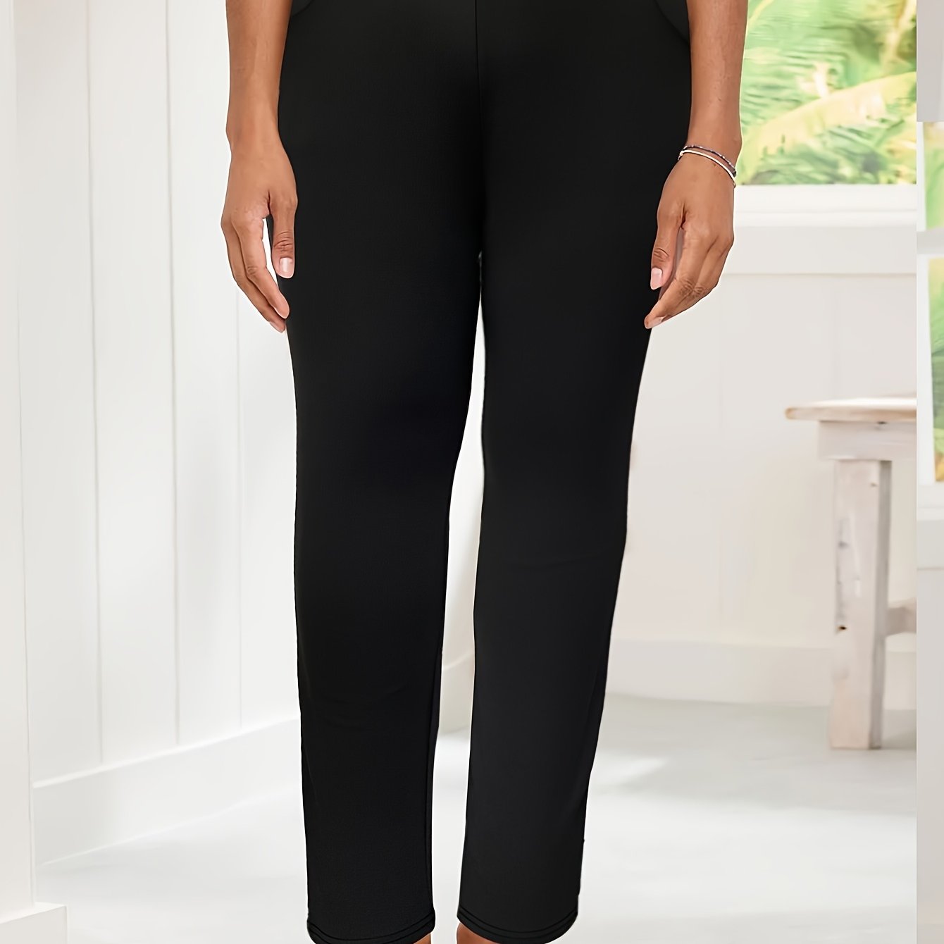 Plus Size Skinny Long Pants