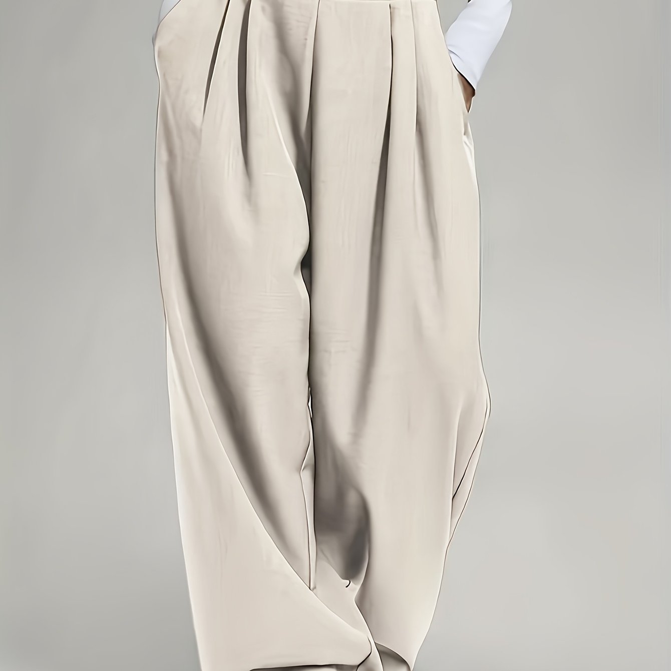 E-shop Elegante Damen High-Waist Wide-Leg Hose