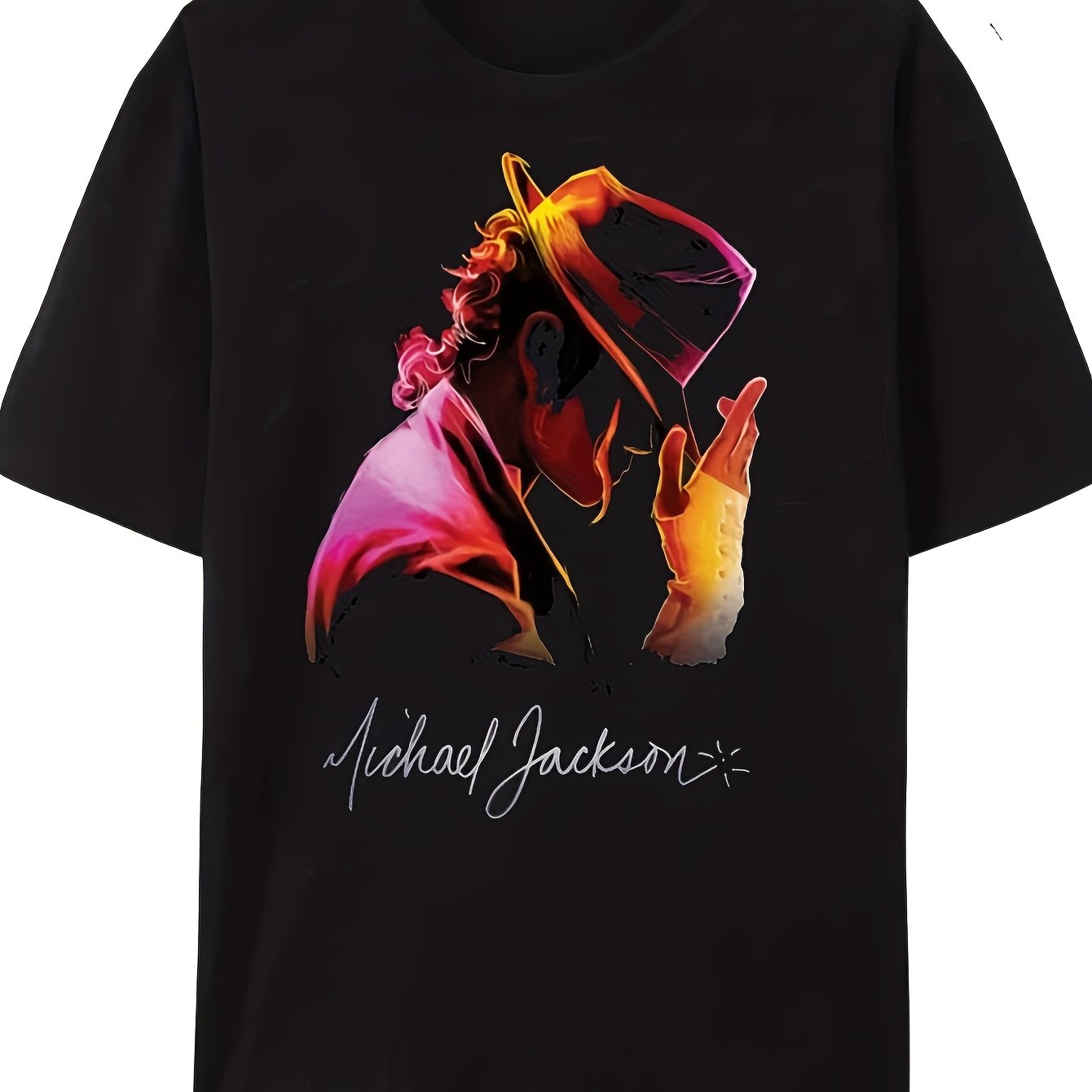 Men's & Women's T-shirt - Iconic Music Iconic Logo & Signature Dance - Casual Round Neck Short Sleeve Tee - Iconic Pop Star For Wear (machine Washable) - Iconic Pop Star For Casual Outfits & Themed