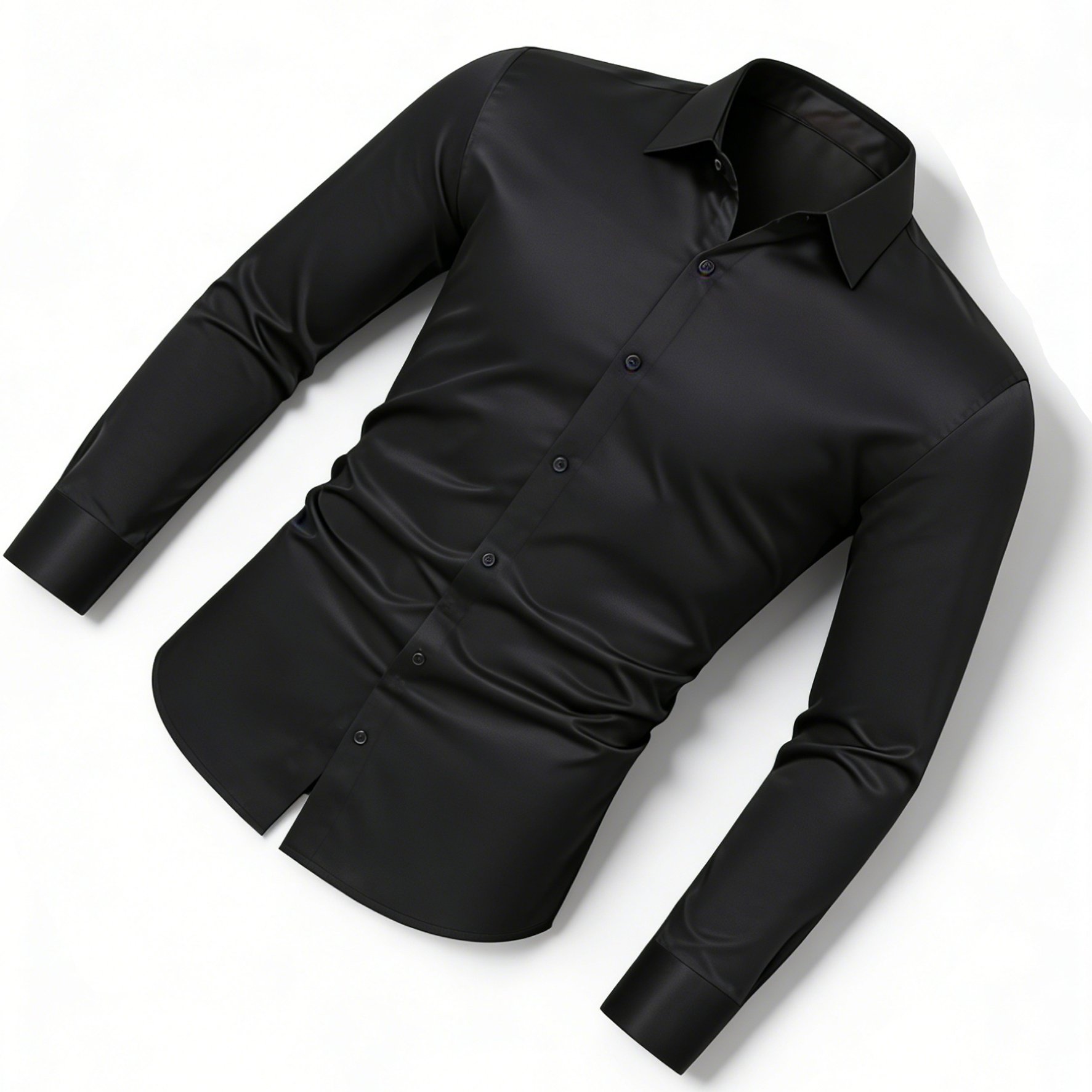 TEMU Haut chemise décontracté unisexe pour adolescent, à manches longues, à échancrés, à simple boutonnage et à un bouton, de couleur unie, pour /,