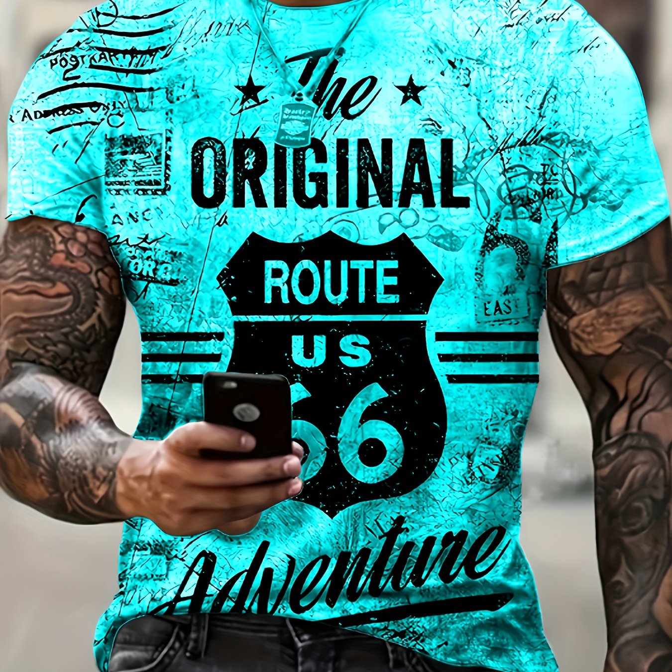 Men's Summer Creative Digital Printing T-shirt