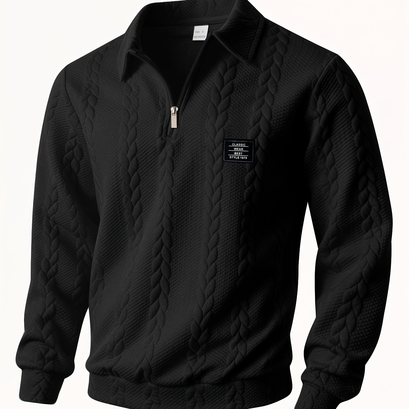 TEMU Men's Jacquard Sweatshirt, Autumn Essentials