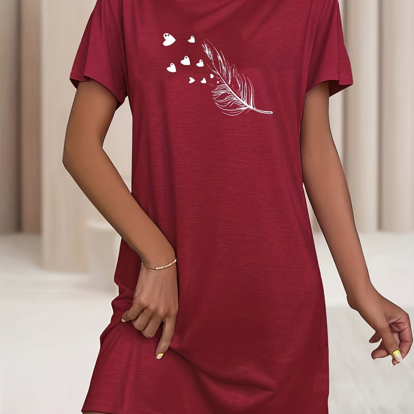 Love Heart Comfortable Nightdress