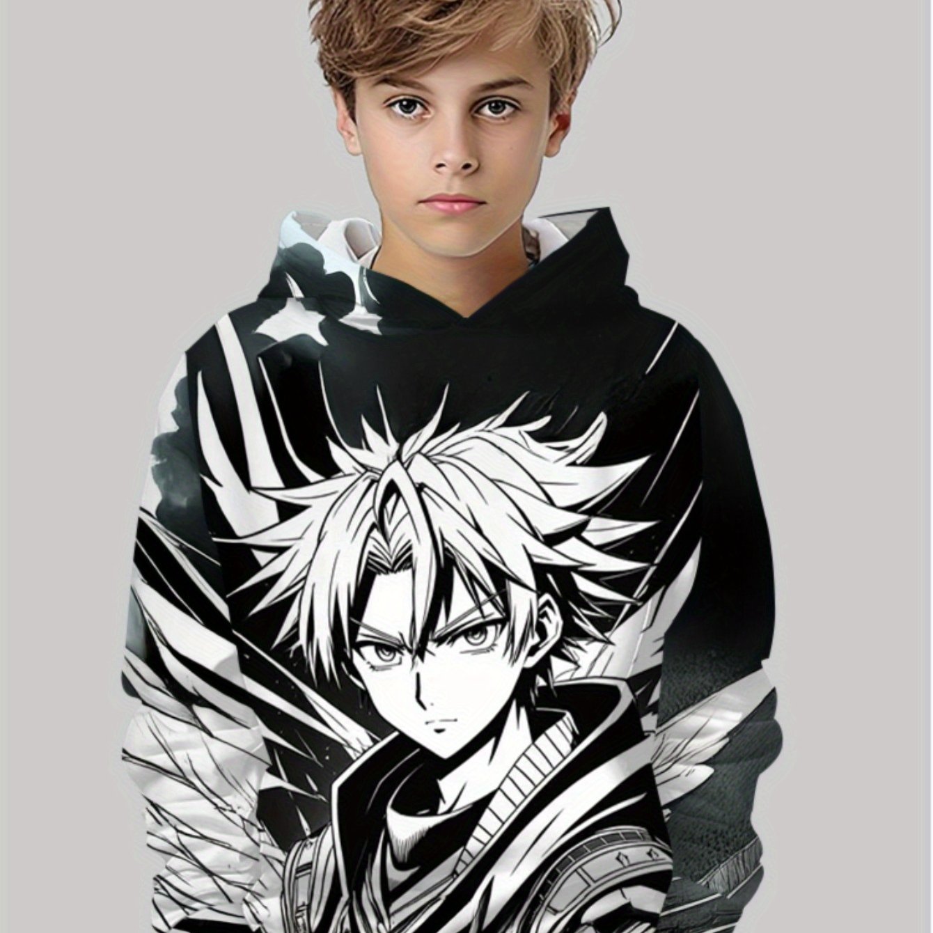 Boys Graphic Hooded Sweatshirt