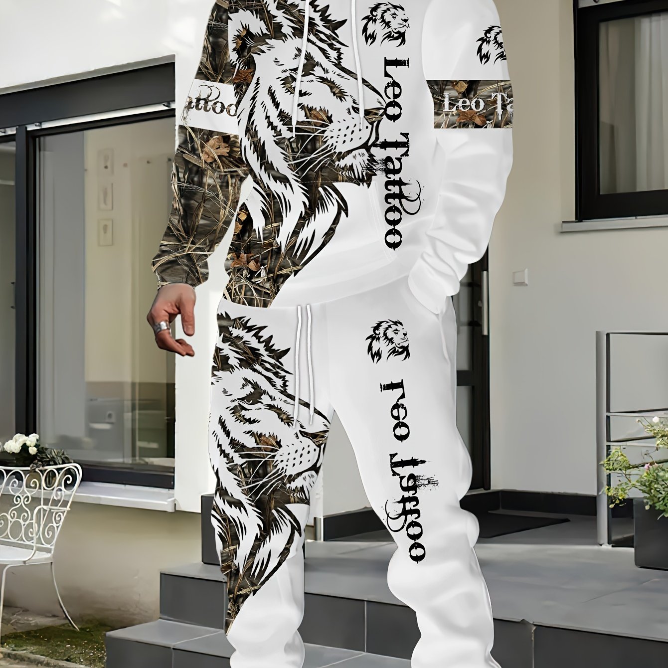 Style Men's Lion Letter