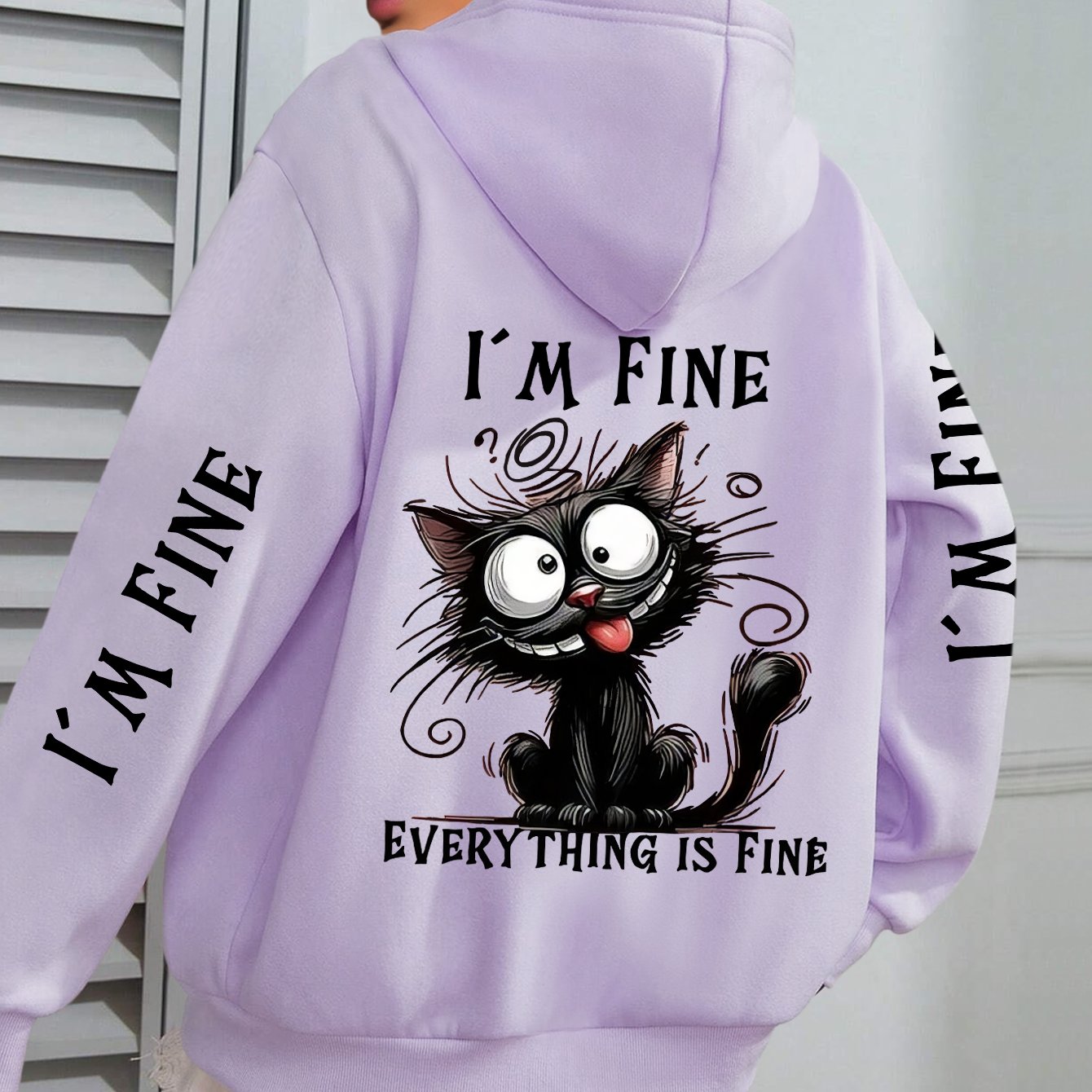 TEMU Plus Size - Plus Size - The Popular Item Is Great For Me, Everything Is Fine - Women's Plus Size Hoodie