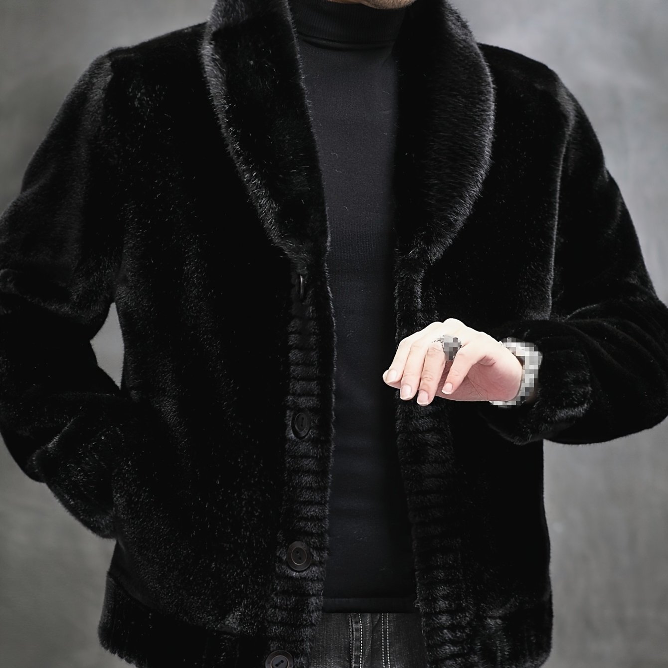 Vintage Veste Bizam en vraie fourrure | Taille M-L [Manteau de fourrure d'hiver formel] - Canada