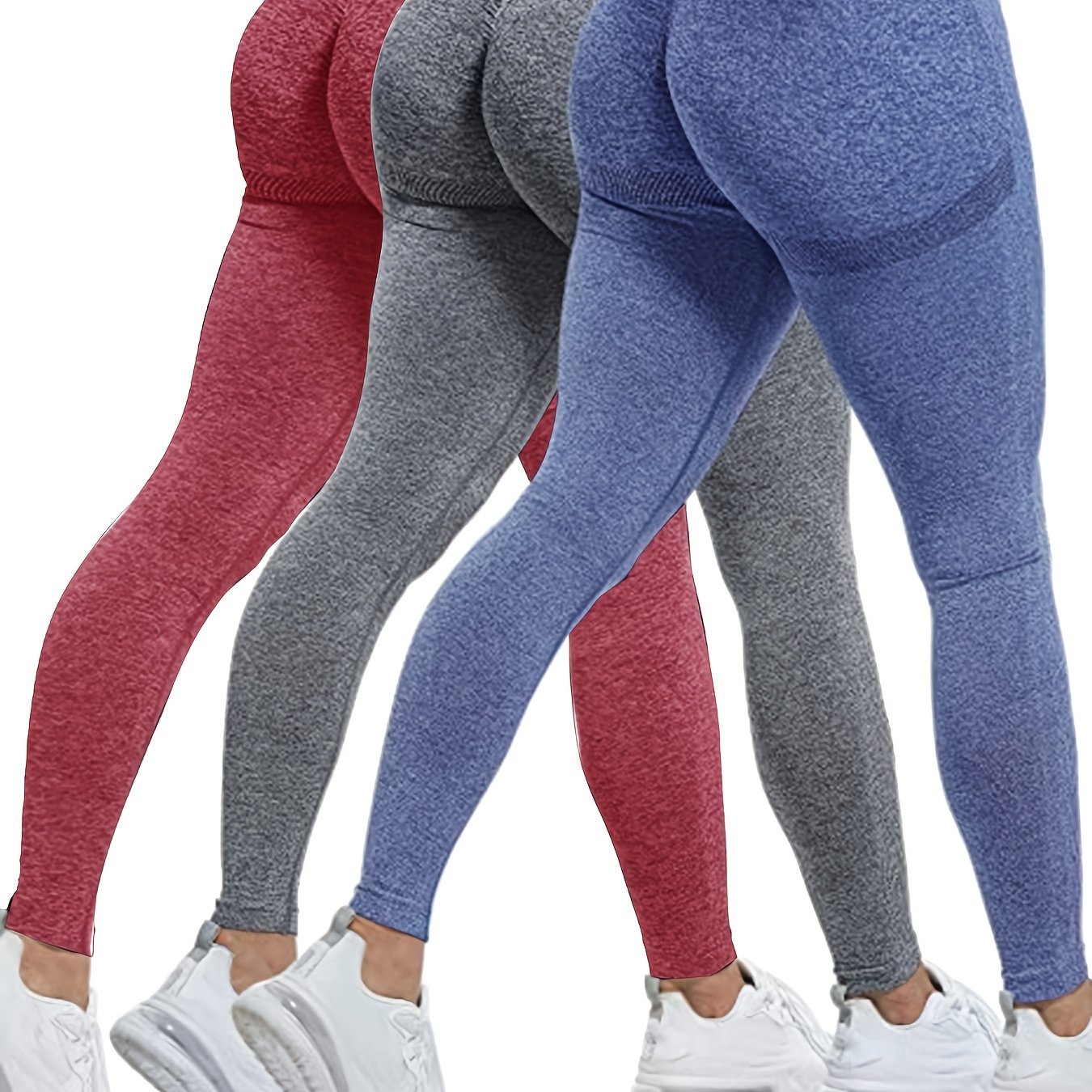solid color V shape Elastic Hight Waist Yoga Pant Tight Gym