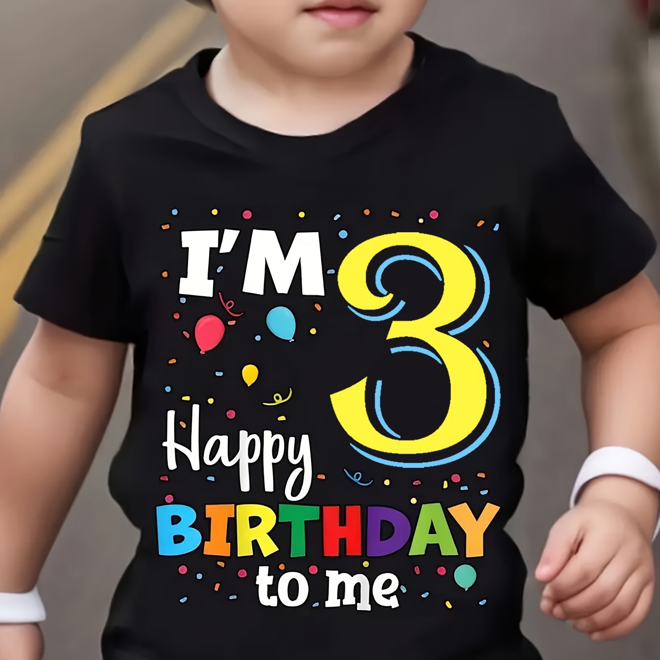 A Comfortable Round-neck T-shirt For -year-old Birthday Party.