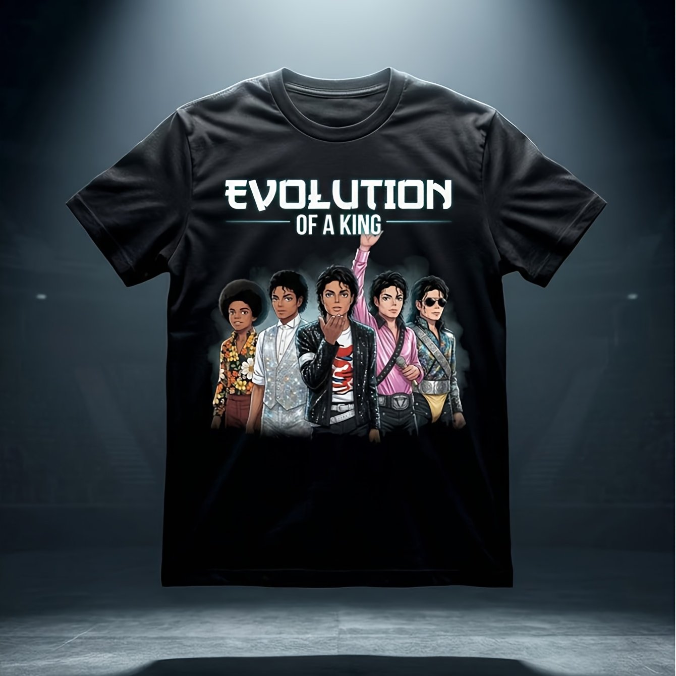 Image of Valentine's Day Gifts For 2026 M-ich J-acksos Evolution Shirt Eras Anime Tee Men's Clothing Men's Summer Top Aesthetic Funny T-shirt For Men Designer Clothes Men