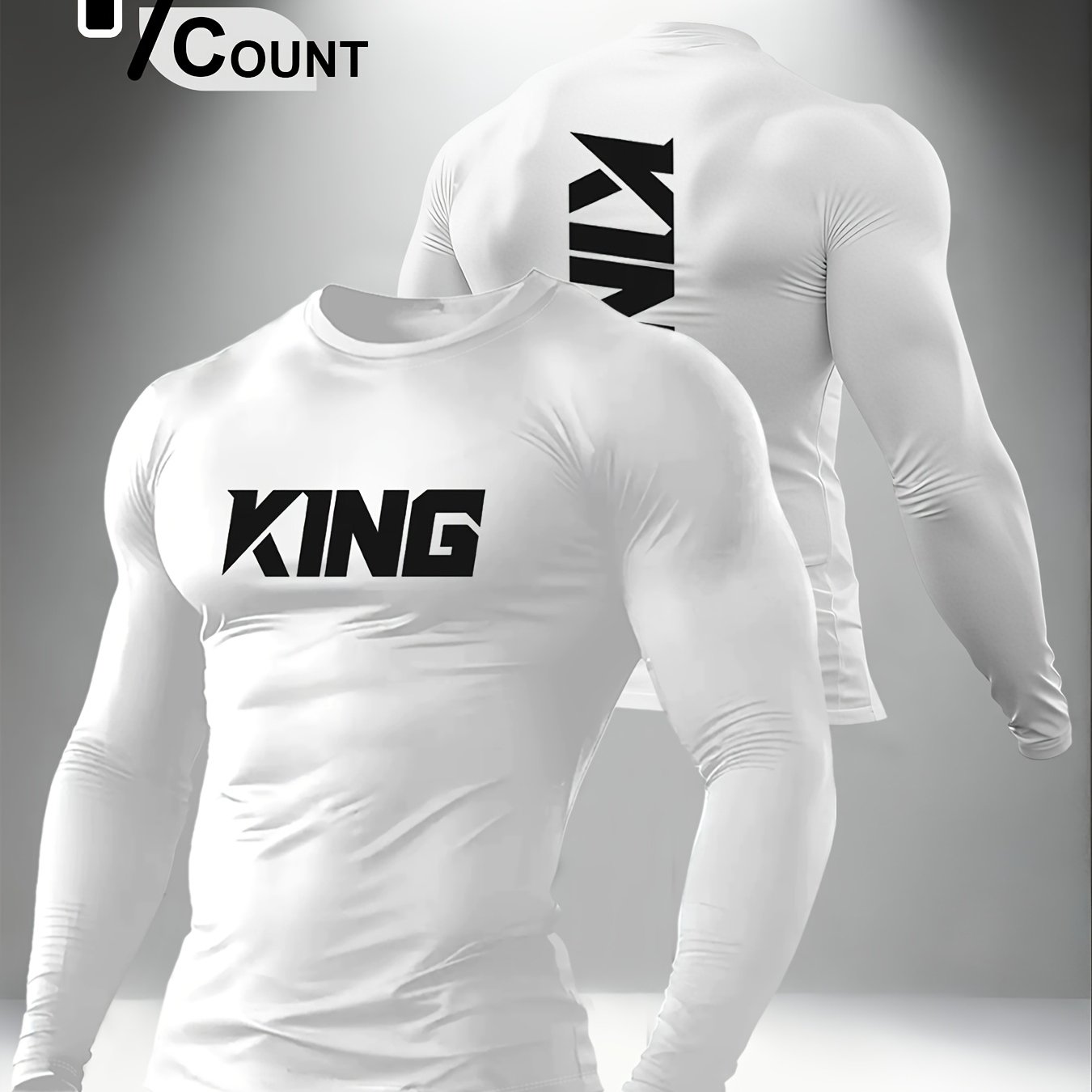 TEMU Men' Regular Spring/autumn Long Sleeve T-shirt, Outdoor Sports Casual Long Sleeve Top