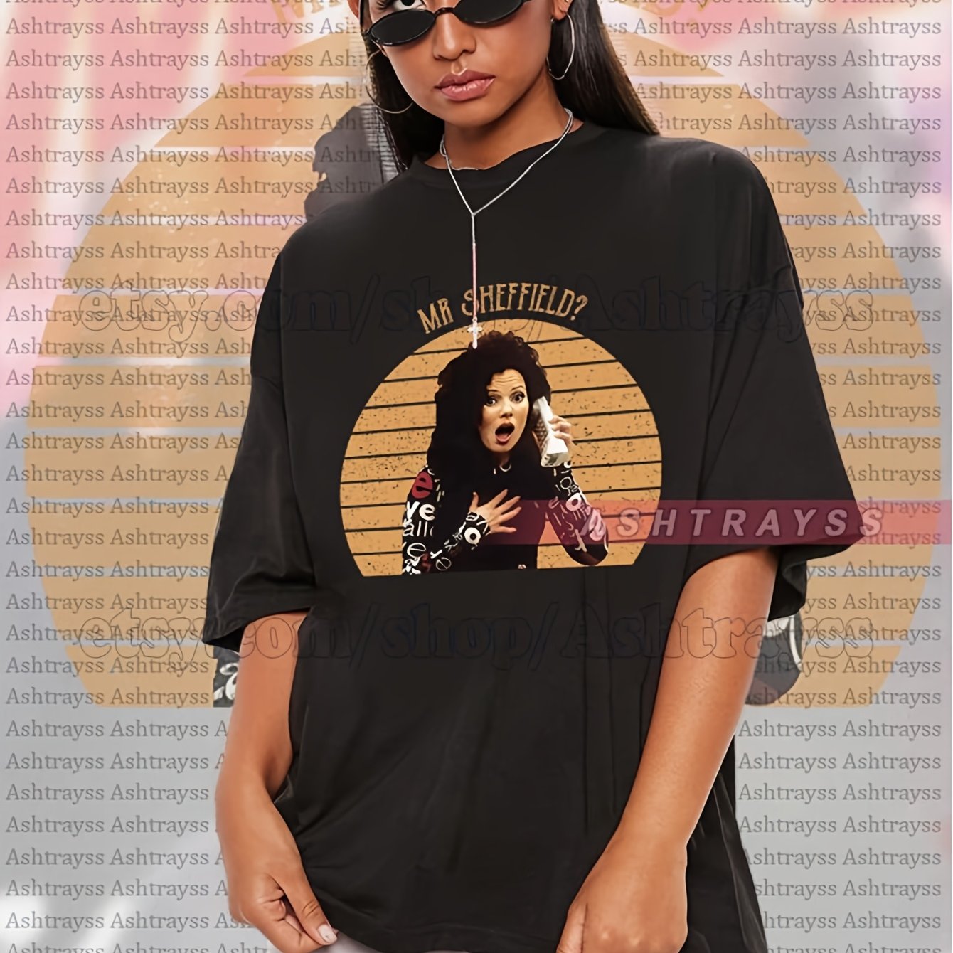's Vintage Style Sweater For Mr. Sheffield, Featuring The Nanny Design On A Tee And Sweatshirt