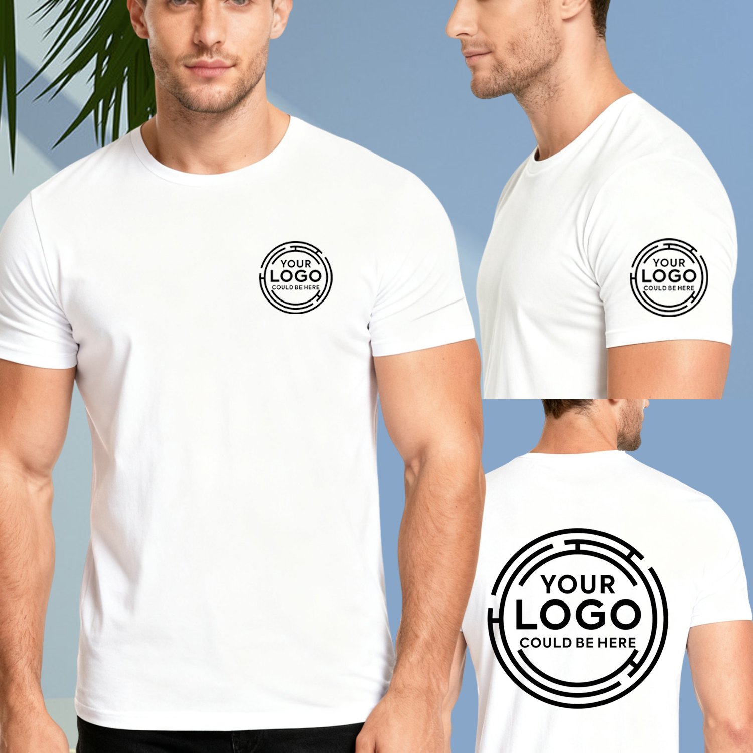 Customized 100% T-shirt, Personalized Printing Of Photos, Text, And Logos, Summer Short-sleeved Diy