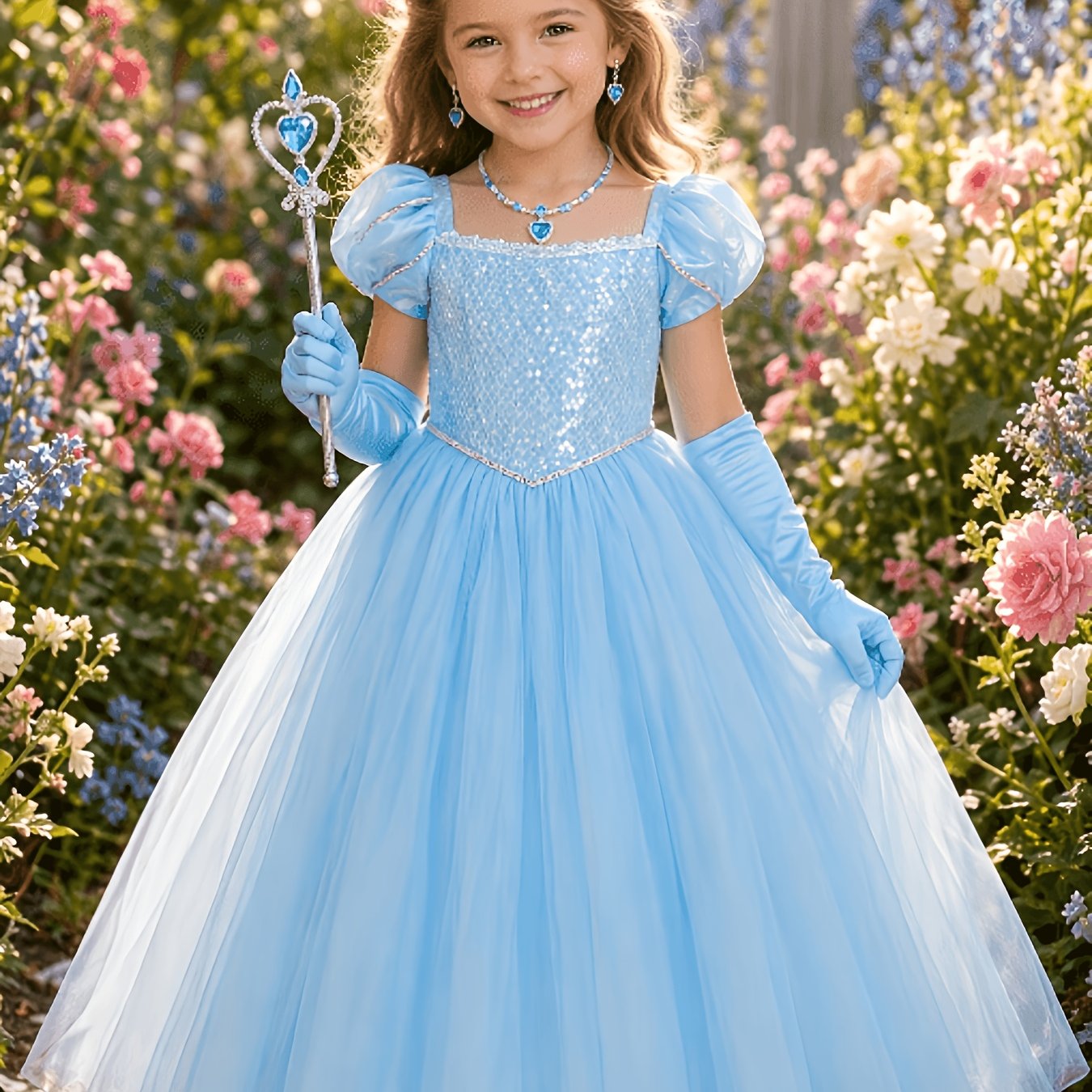 Girl's Fluffy Tulle Skirt For Weddings, Pageants, Parties, And Formal Balls