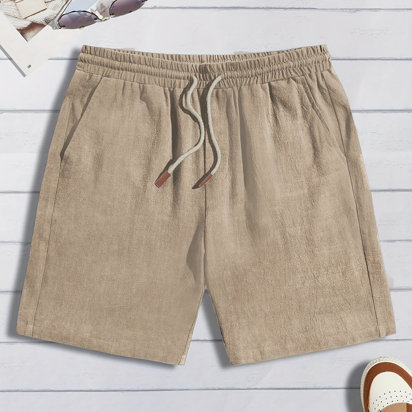E-shop Herren Neue Frühlings-Sommer Herren Shorts Sommer Bermuda Shorts Locker Lässig Trendy Kordelzug Sportshorts Strandshorts