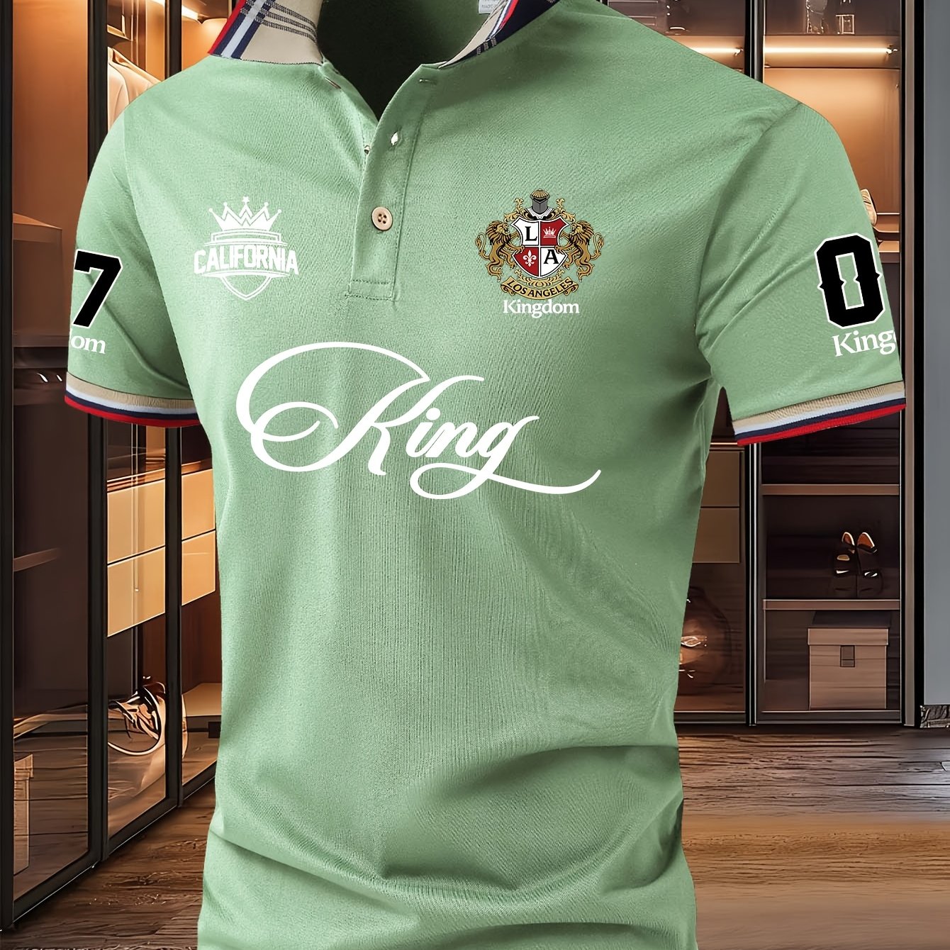 TEMU New Summer Shirt With Digital Pattern, Featuring A Collar Design. A Comfortable Daily Wear For Men And Summer, Perfect For Business, Travel,