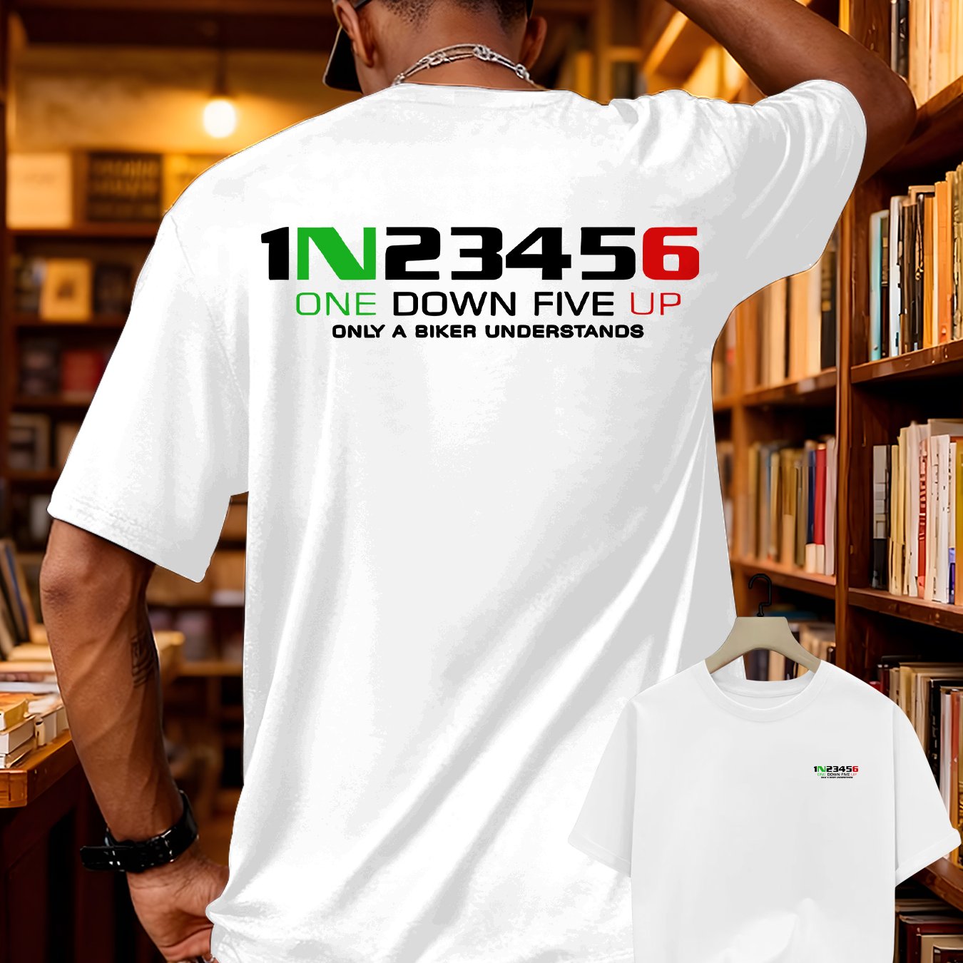 TEMU Men's Casual T-shirt With Front And , Summer Short-sleeve Round Neck T-shirt For Men, Stylish And Versatile Short Sleeves Featuring Trendy