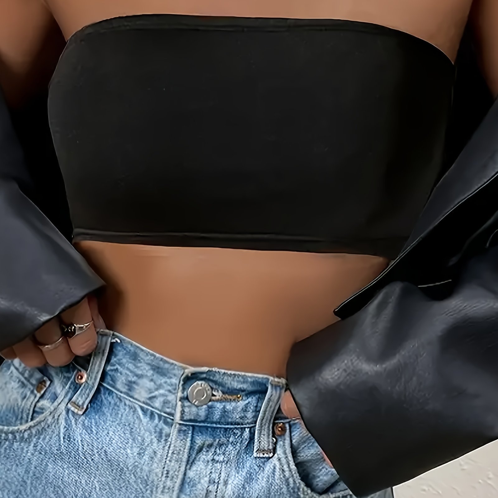 Women's Bandeau Top, Opaque, Women's Spring Summer Clothing