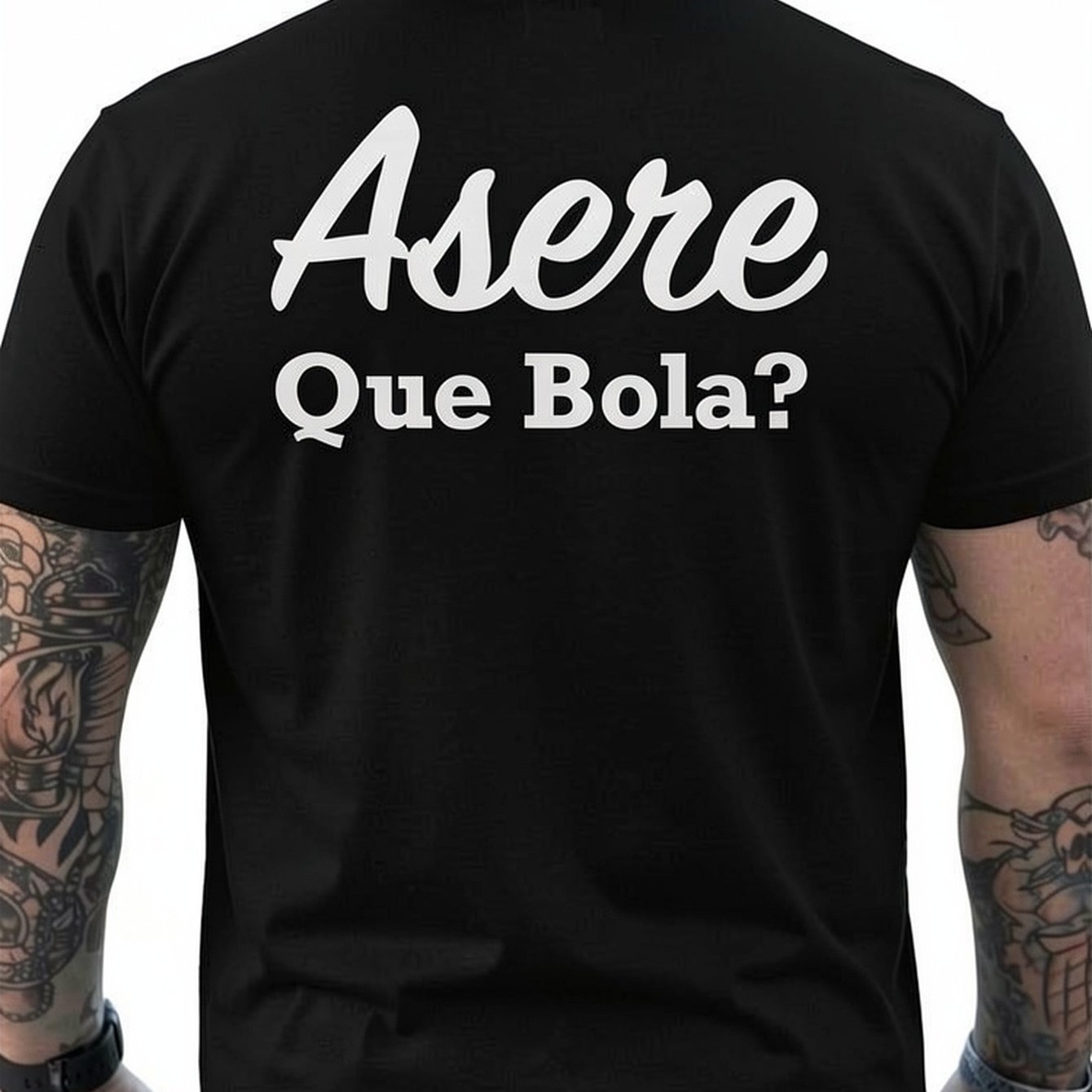 Que Cuban Men's T-shirt Back Print - Fit, , Machine Washable, Relaxed Fit For Casual Attire