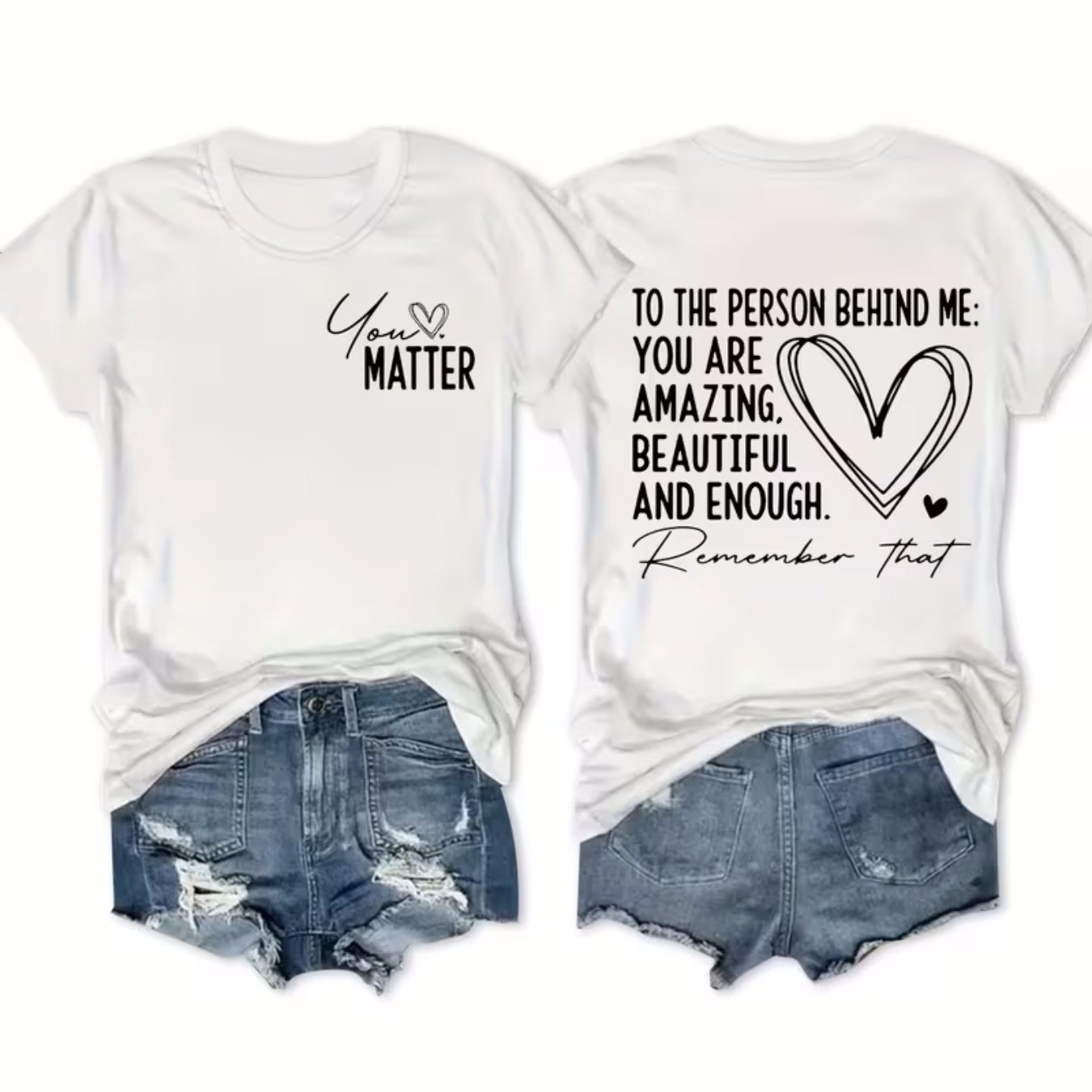 TEMU ' Casual Short Sleeve Round Neck T-shirt With Letter '' Print - Relaxed Fit - Blouse For Casual Attire, Machine Washable, Versatile Layering