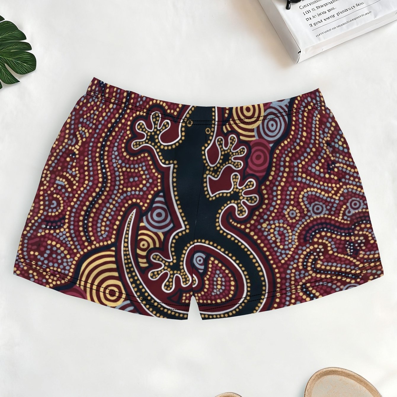 TEMU Aussies Women's Shorts Featuring A Digital Graphic Print, Designed For Casual