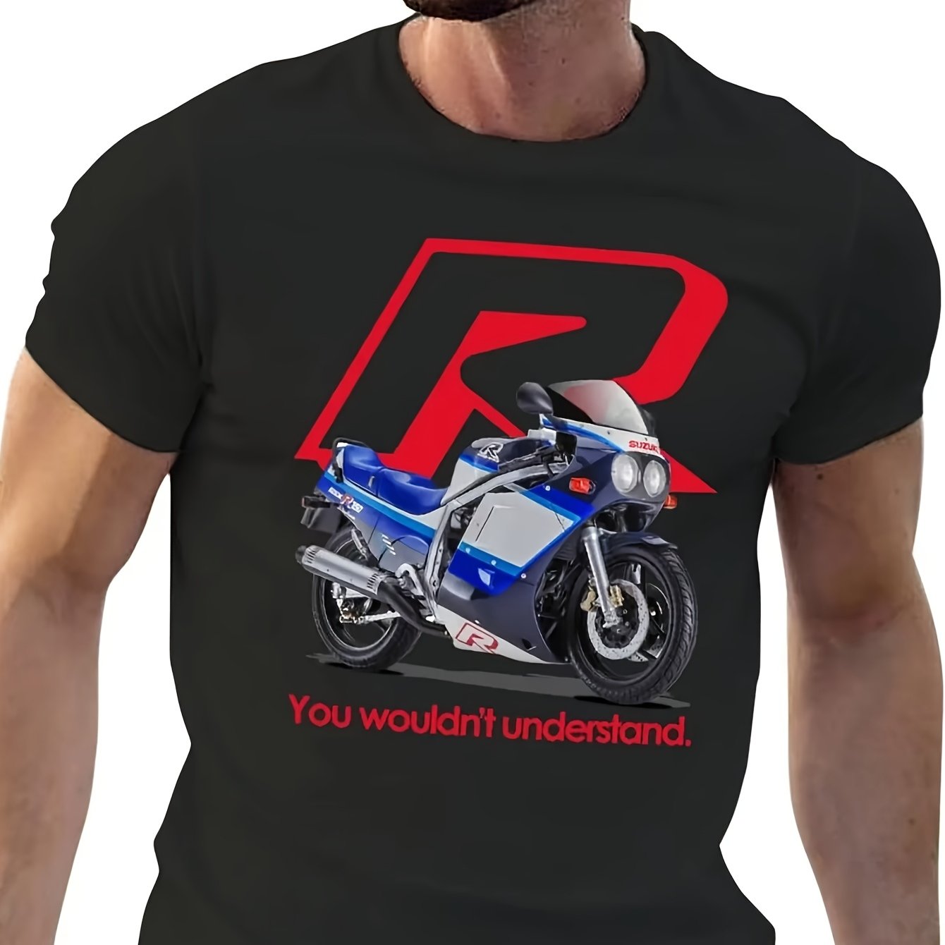 TEMU Gsxr Slab Vintage Anime T-shirt - Men's Designer Clothing