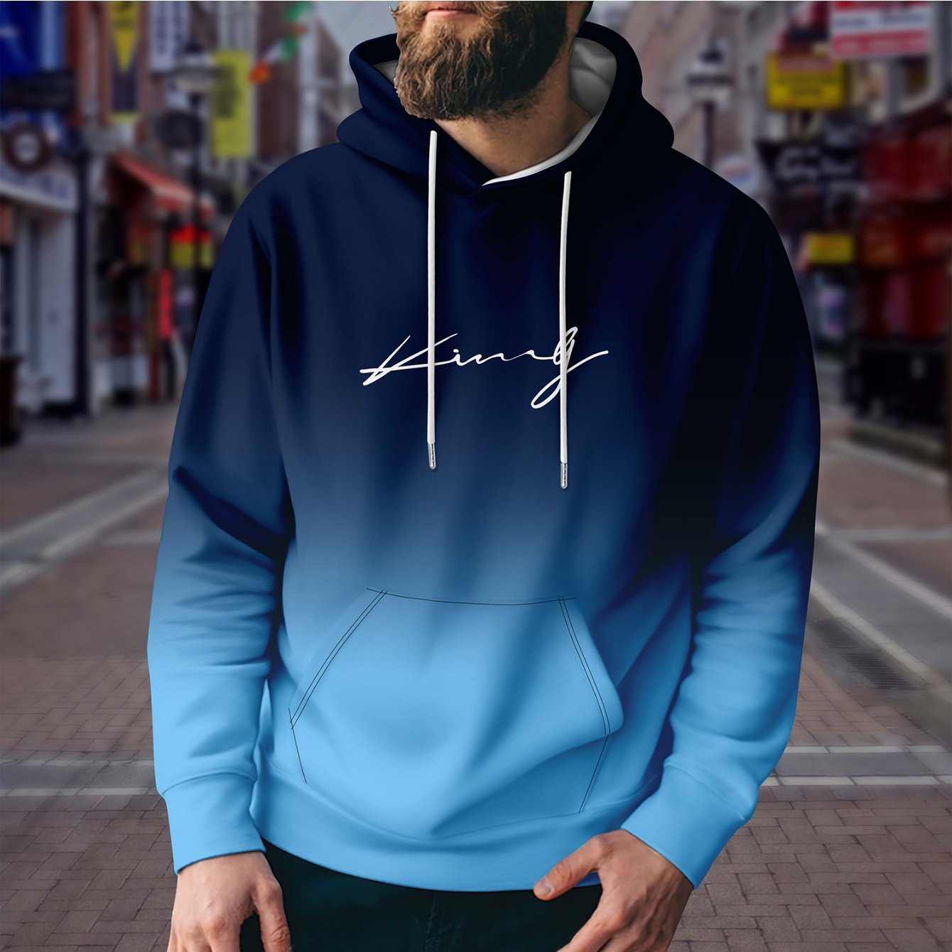 Color best sale fade hoodie