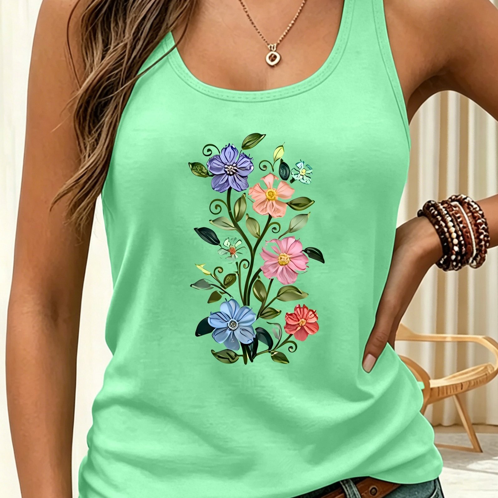 TEMU Y2k Women's Sleeveless Tank Top, Casual And Fashionable, Women's Spring/summer Casual Sportswear, Sizes S, M, L, Xl, Xxl