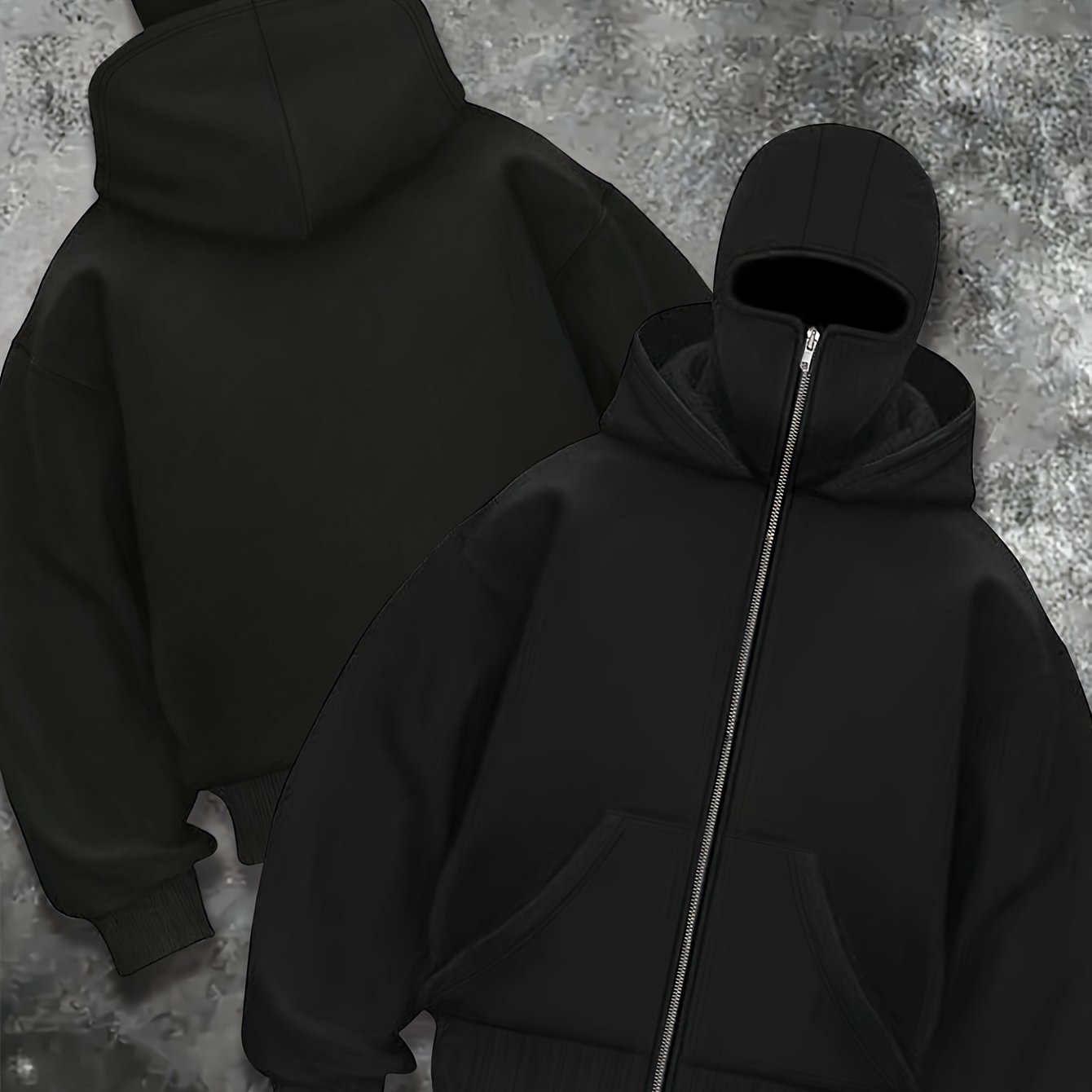 Women's Casual Pullover Hoodie With Double Collar And Dual Hoods
