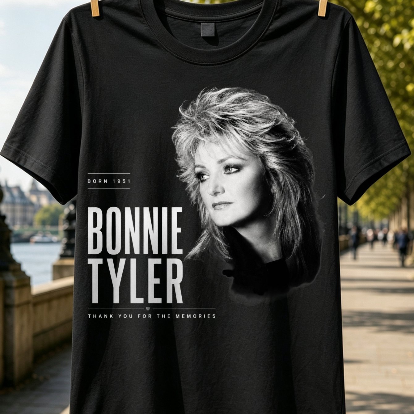 Born 1951 Thank You For Monochrome Portrait Tribute Minimal Graphic T-shirt Unisex T-shirt