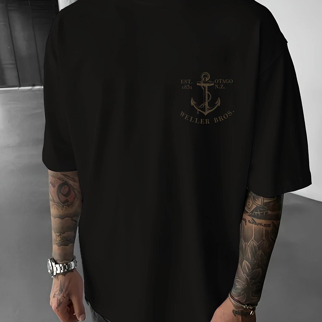 TEMU Vintage Anchor Graphic T-shirt