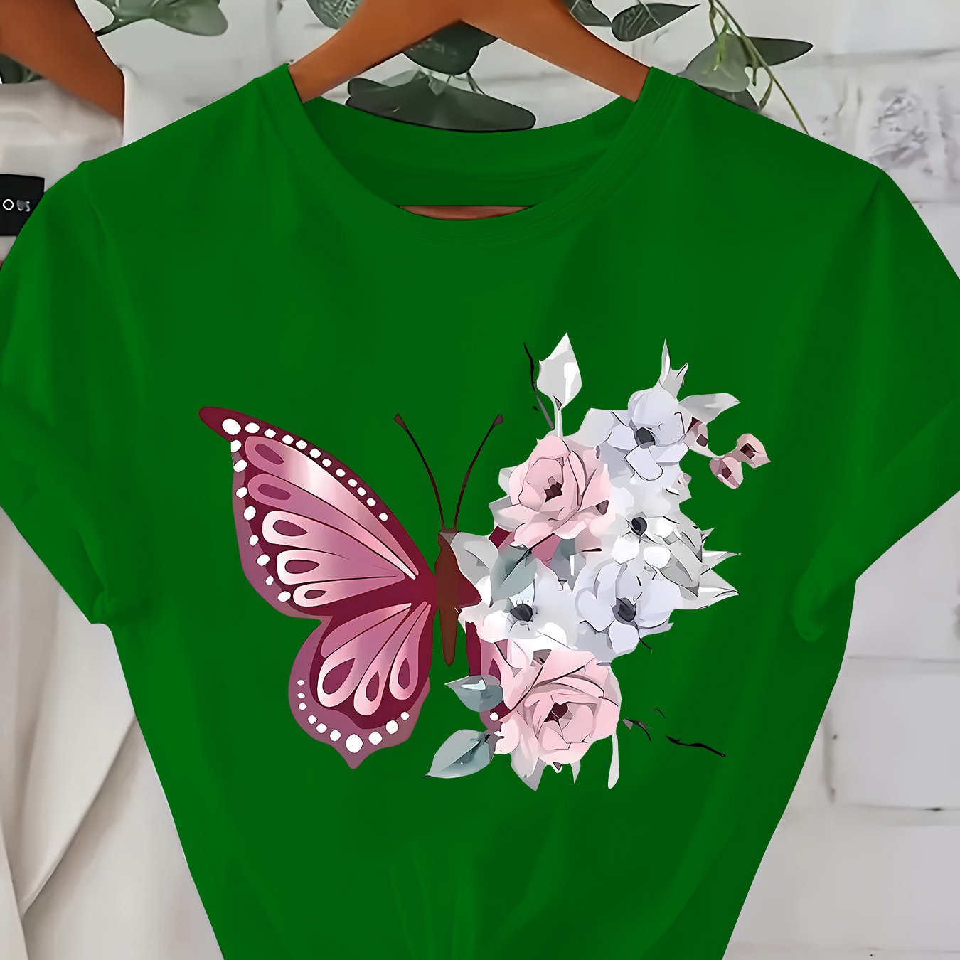 TEMU Plus Size - Plus Size - 0-8xl Plus Size Casual Fashion Printed T-shirt Women's Clothing, Trendy Base Layer Daily Outing Individual Casual Wear