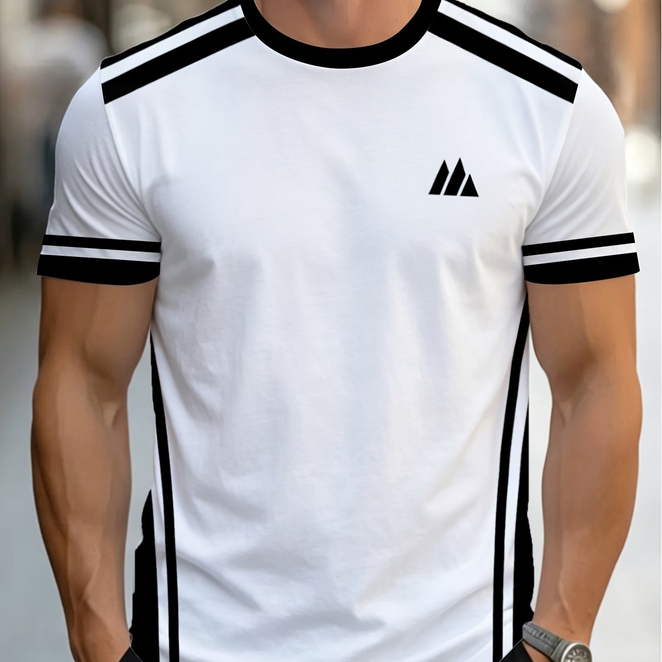 TEMU - Men's Lightweight Crew Neck Short Sleeve T-shirt, Category, Material