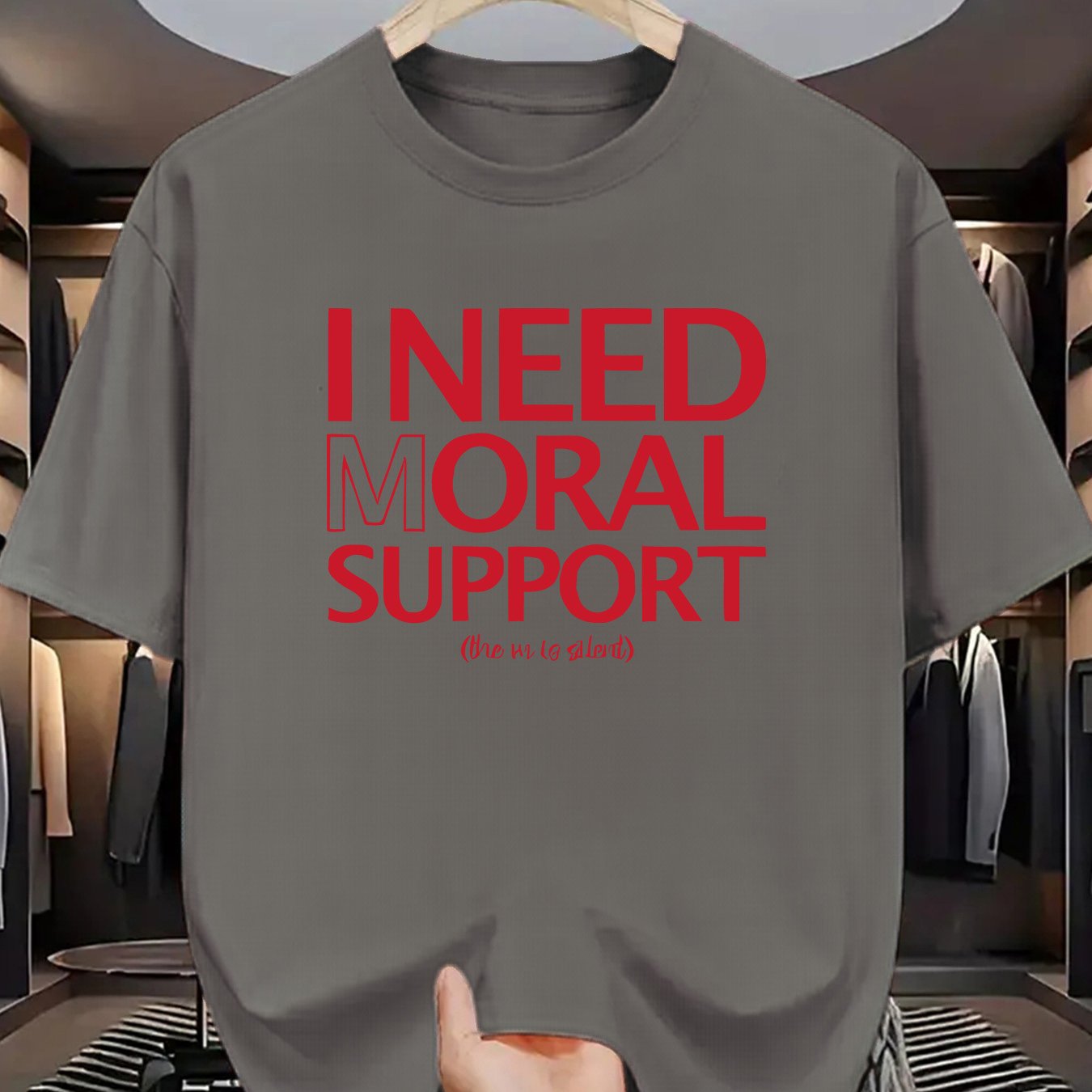 TEMU Ethical Support Needed: White Short-sleeved T-shirt, Simple And Fashionable Design, Suitable For Daily Wear And Event Occasions