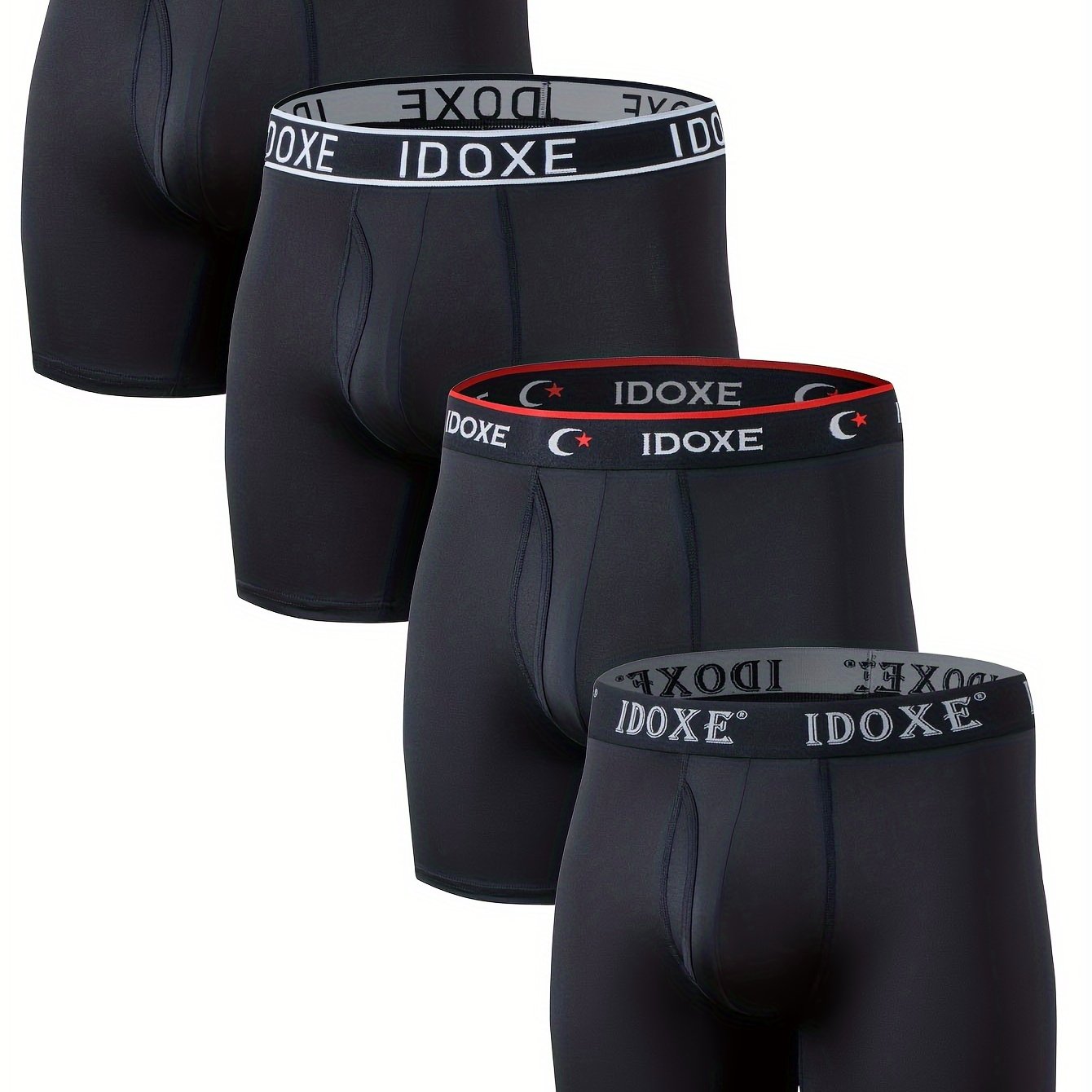 Plus Size Underwear Men Stretch Elastic Wide Band Boxer - Temu Canada