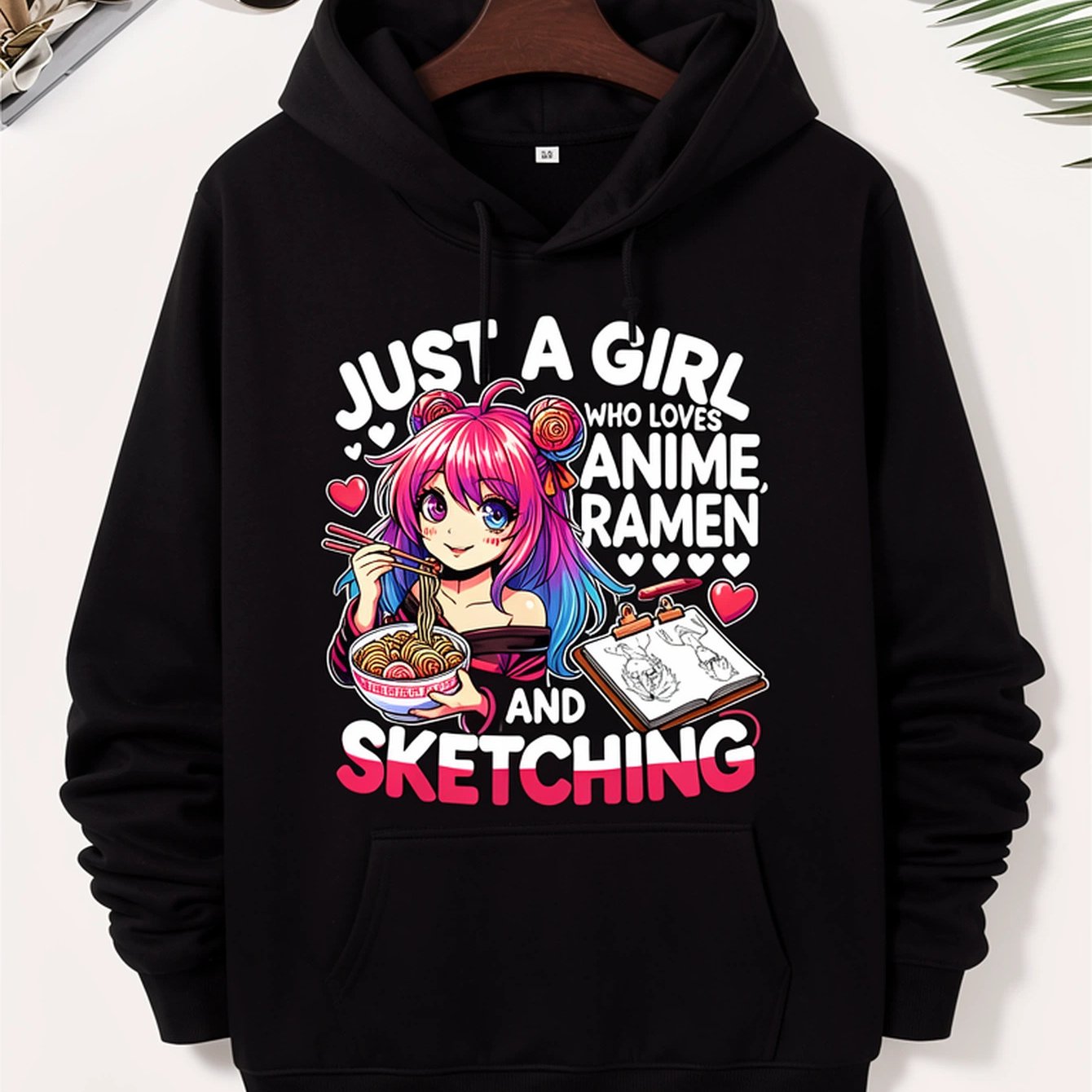 Image of Who Anime Ramen And Sketching, Japan Anime T-unisex 2026 Couple Sweater Hoodies