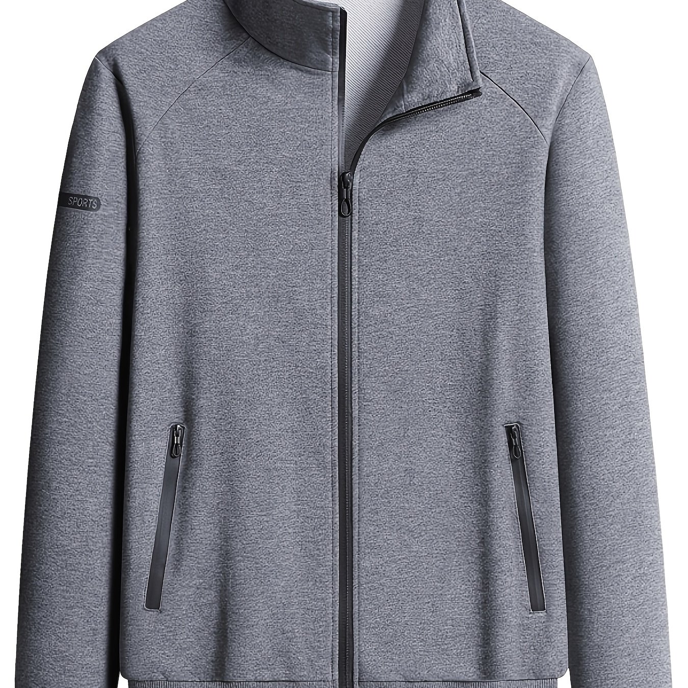 TEMU Men's New High-quality Sports And Casual Fashionable Urban Cardigan Zipper Sweater For Spring And Autumn, Plus Size