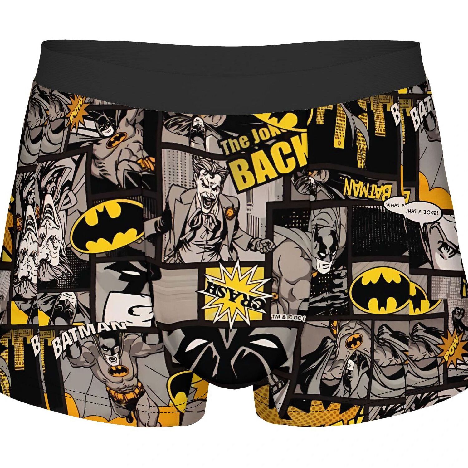 TEMU Batman Coreblack Border Underwear Polyester Underpants2d Print Design