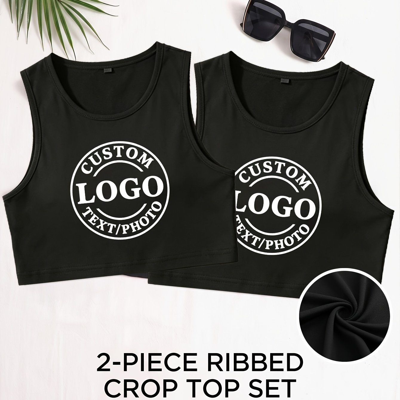 TEMU 2 pezzi Gilet senza maniche da donna taglie forti, personalizzabile, casual, sportivo ed elegante, con motivo e scritta stampata, nuovo slim fit