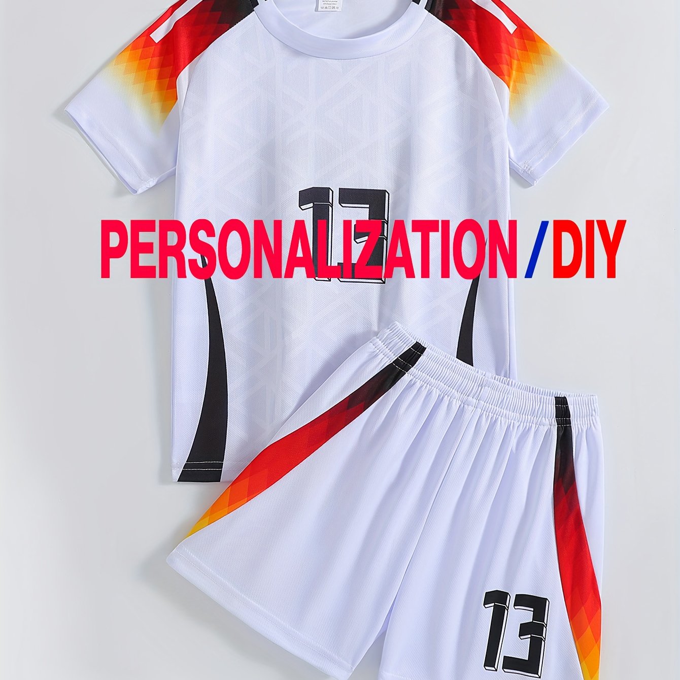 Children's Casual Sports Training Quick-dry Sportswear Set 13 Personalized Diy Name Customization, Perfect For Outdoor