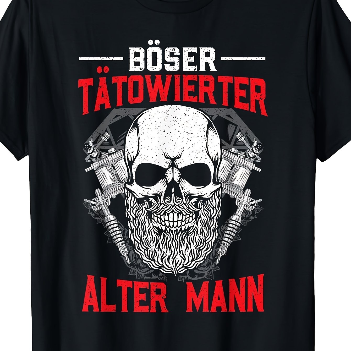 Mens Bad Old For Man Tattooed Sarcasm Humour Tattoo Artist T-shirt, Men's Vintage T-shirt Perfect For Home|outdoor|work|gifting (birthdays|valentine's Day|mother's Day) S To 3xl
