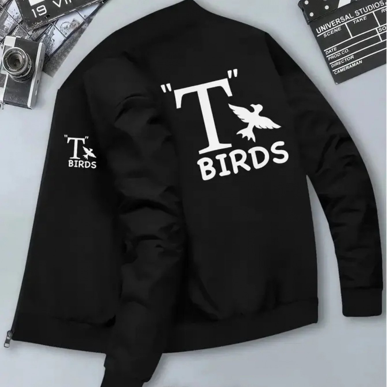 TEMU Un elegante chaqueta un de de dibujos animados, adecuada para todas , con cuello y corte holgado. Esta pieza de moda es lavable a máquina y para