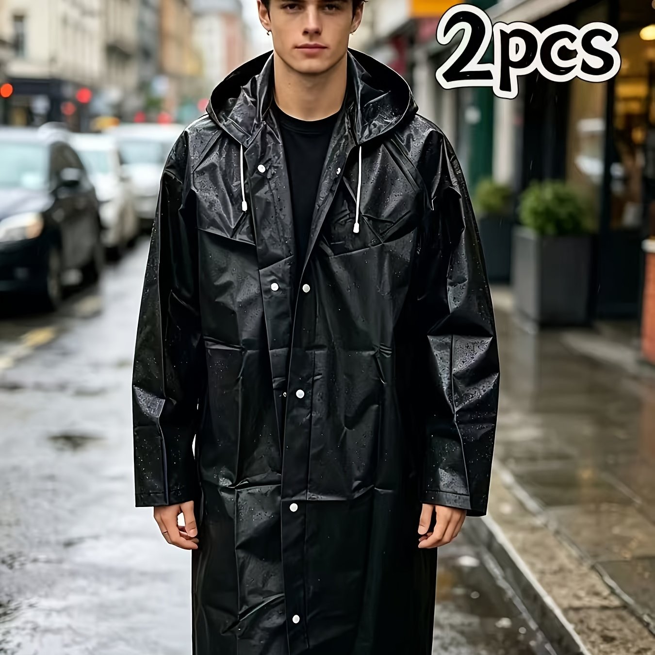 TEMU Ensemble pour couple, 2 hommes, parfaits pour ou . Marchez et portez ensemble un imperméable imperméable. Conçu pour deux personnes, c'est pour