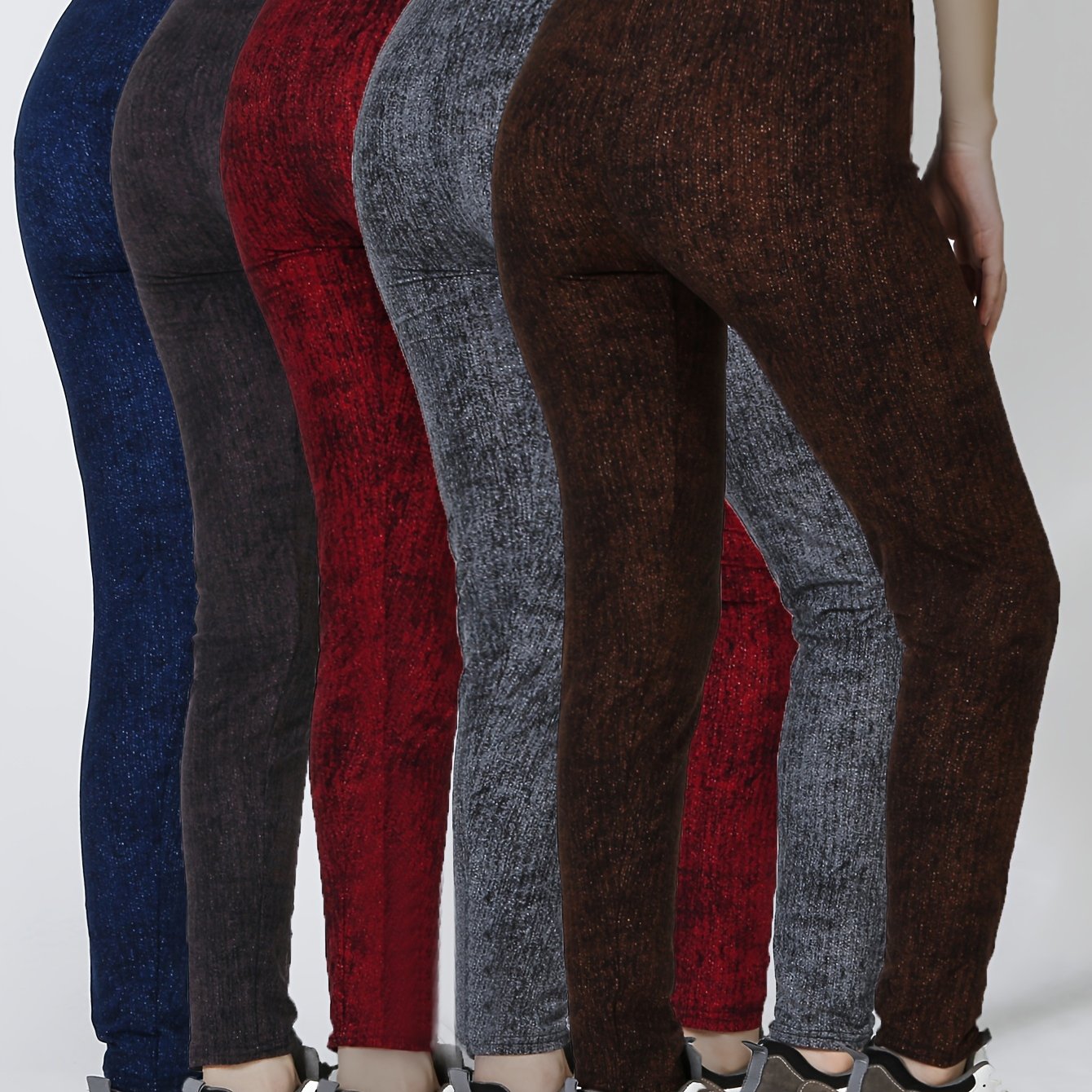 TEMU 5pcs Tie Dye High Waist Workout Leggings, Casual Skinny Stretchy Leggings For Day, Women's Clothing