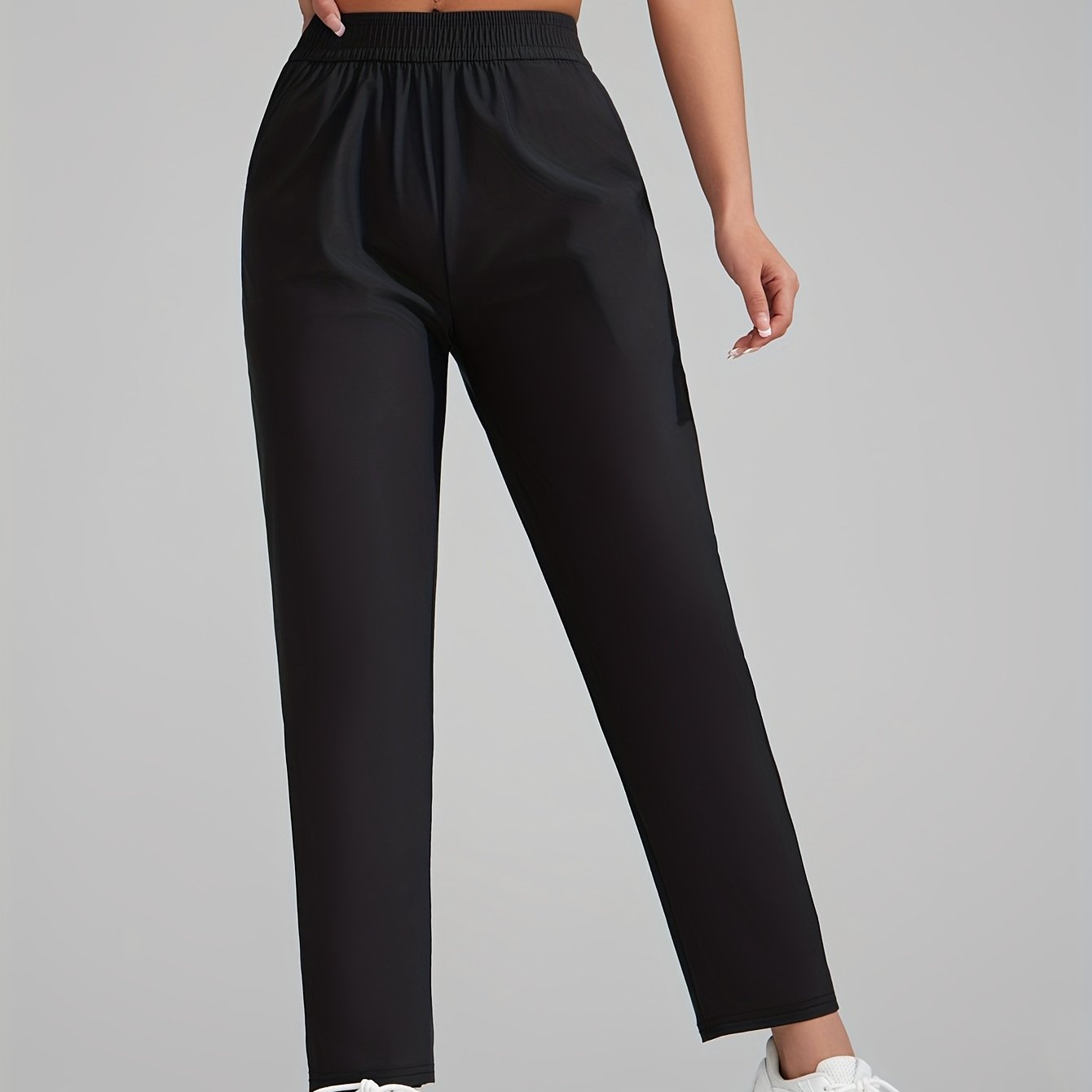 New Quick- Sports Pants With Pockets, Casual Joggers, Slim-fit Leggings