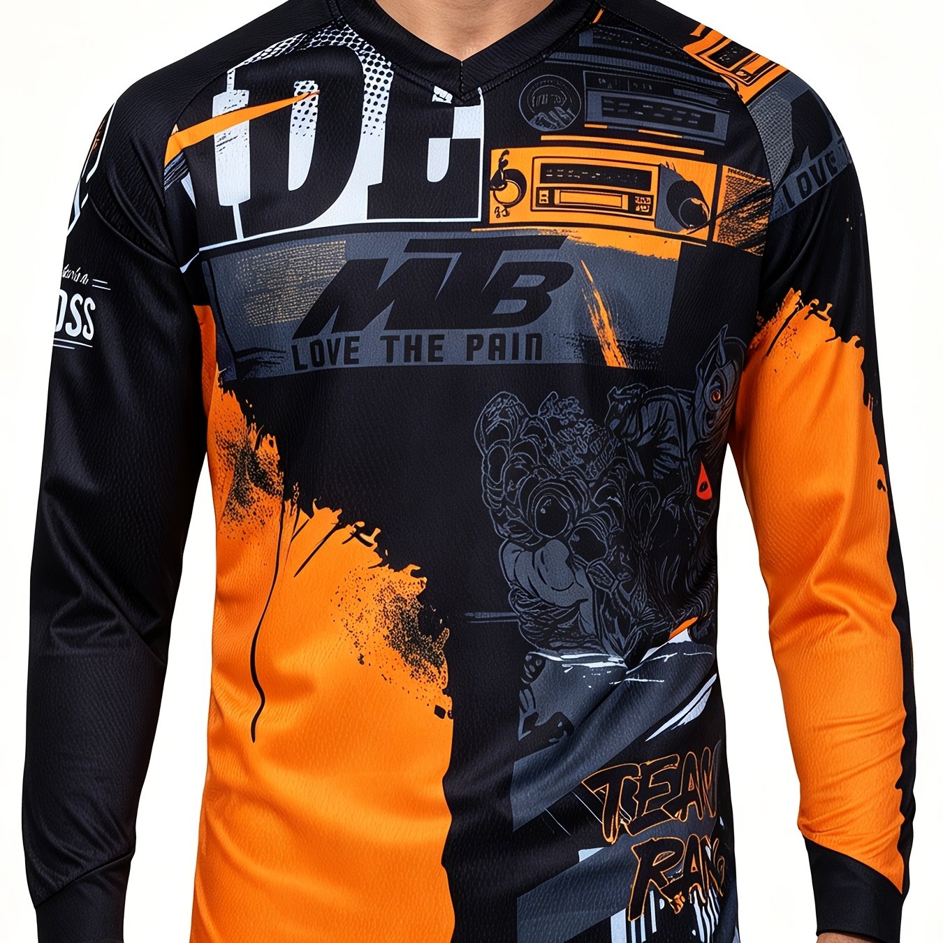 TEMU Maglia da ciclismo downhill Polo MTB Maglia da T-shirt Bici Ciclismo Motocross Maglietta Abbigliamento mountain bike Maglia a maniche lunghe