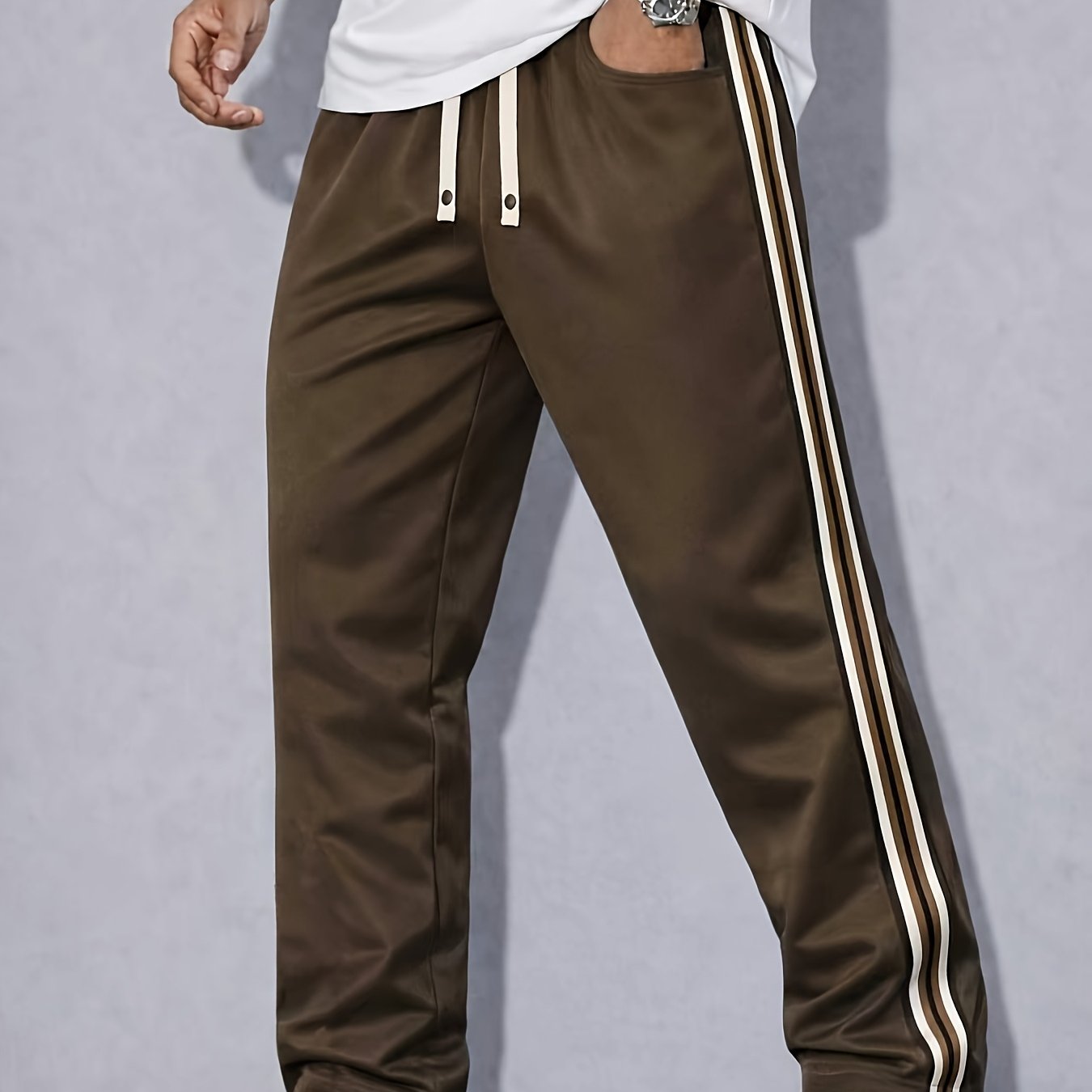 TEMU Trousers For Men High Quality | Men's Casual Long Pants, Men's Straight Casual Trousers Suitable For , Affordable Men's Pants, Autumn Essentials