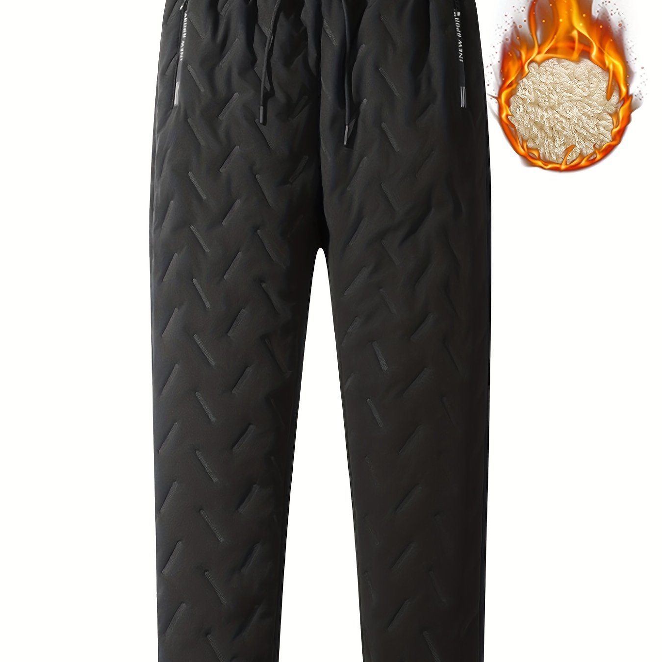 Abrigados Pantalones Invierno Forro Polar Hombre Pantalones - Temu