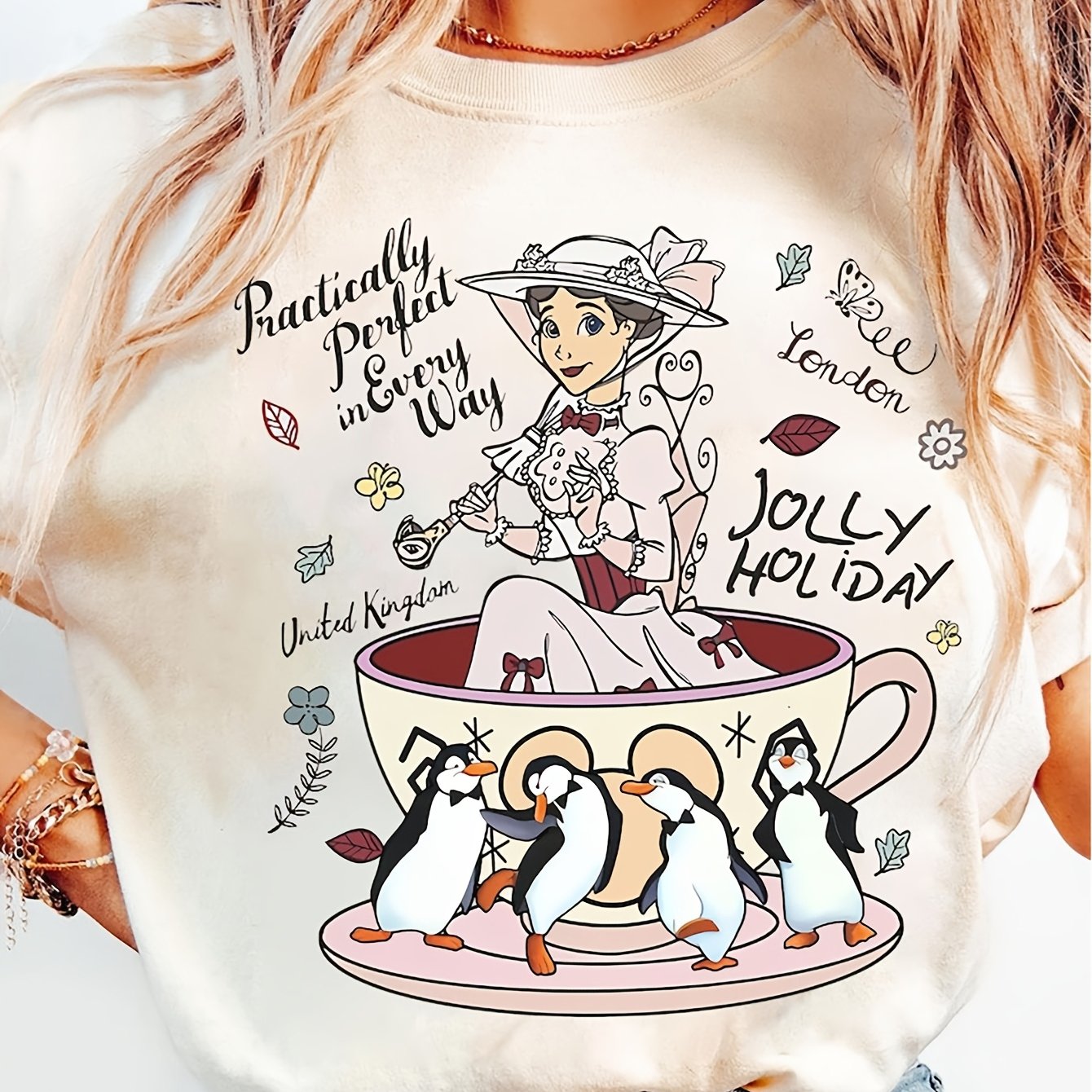 Image of 2026 New Holiday Penguins Cup T-shirt Perfect In Way Family Matching Shirt