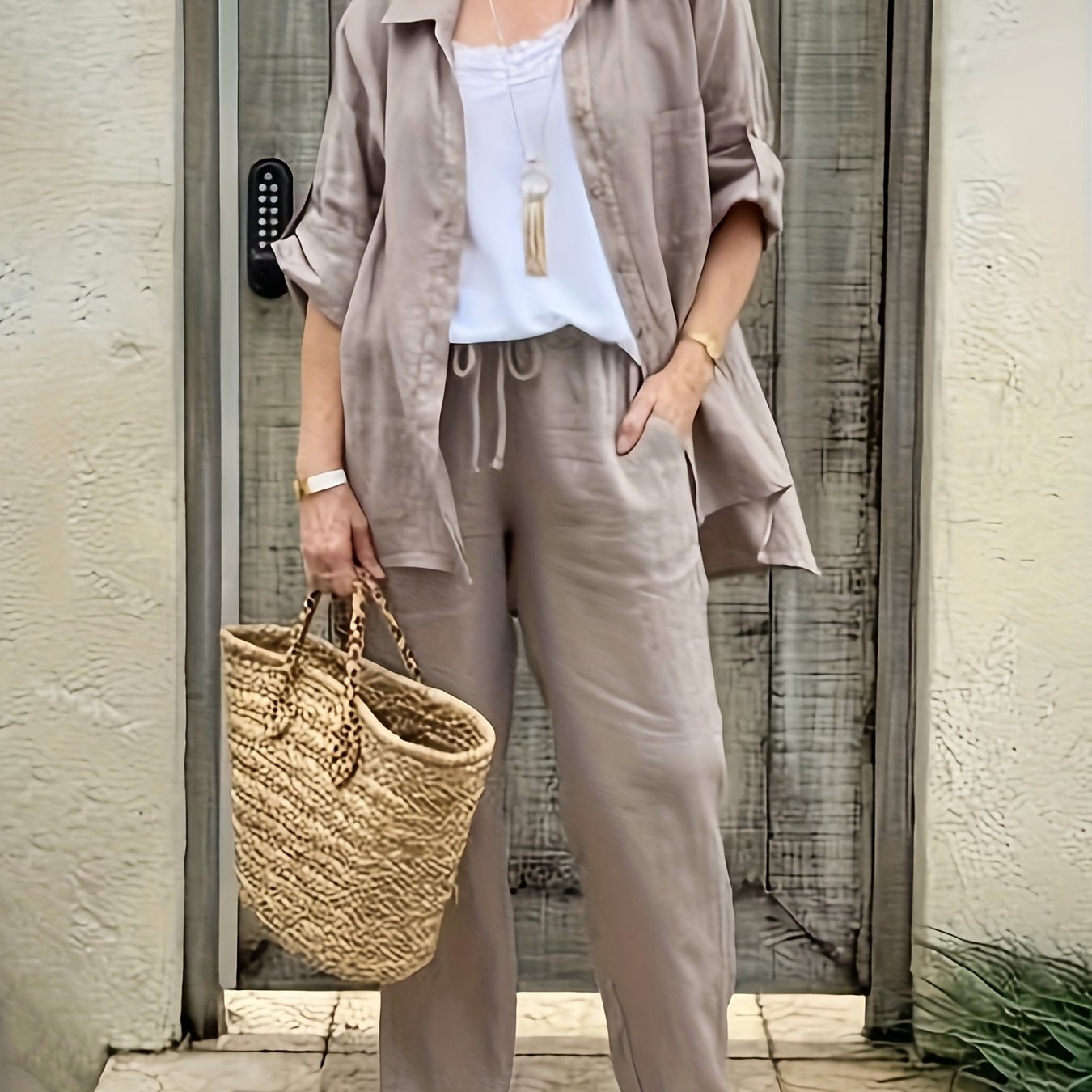 Image of July 10th Targeted Development Women' Color Casual Two-piece Set